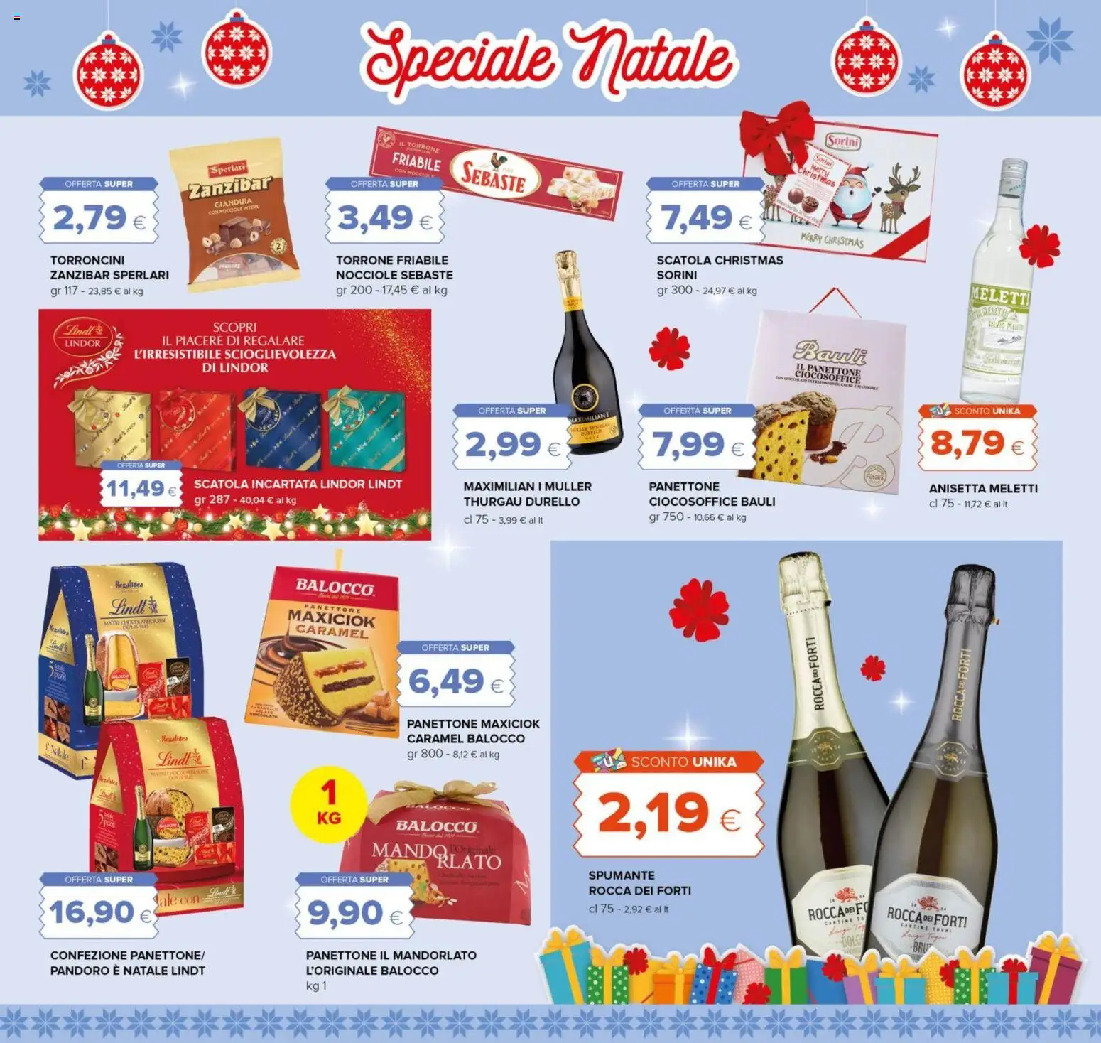 Volantino Oasi del 15.12.2025 | Pagina: 5 | Prodotti: Sale, Nocciole, Pandoro, Panettone