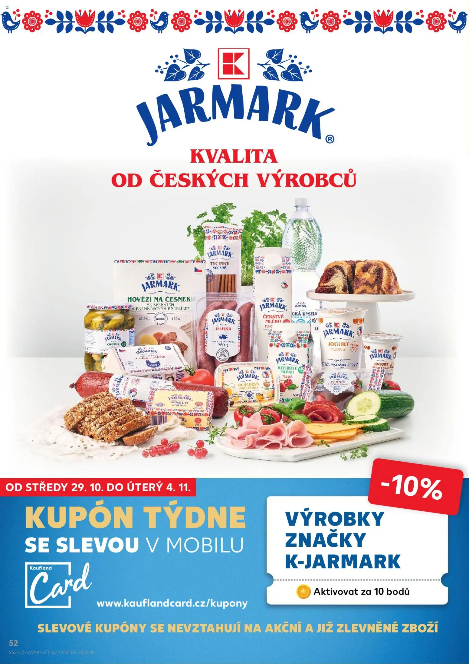 Kaufland leták - Kolín od 29.10.2025 | Strana: 52 | Produkty: Kefír, Jogurt, Perník, Česnek