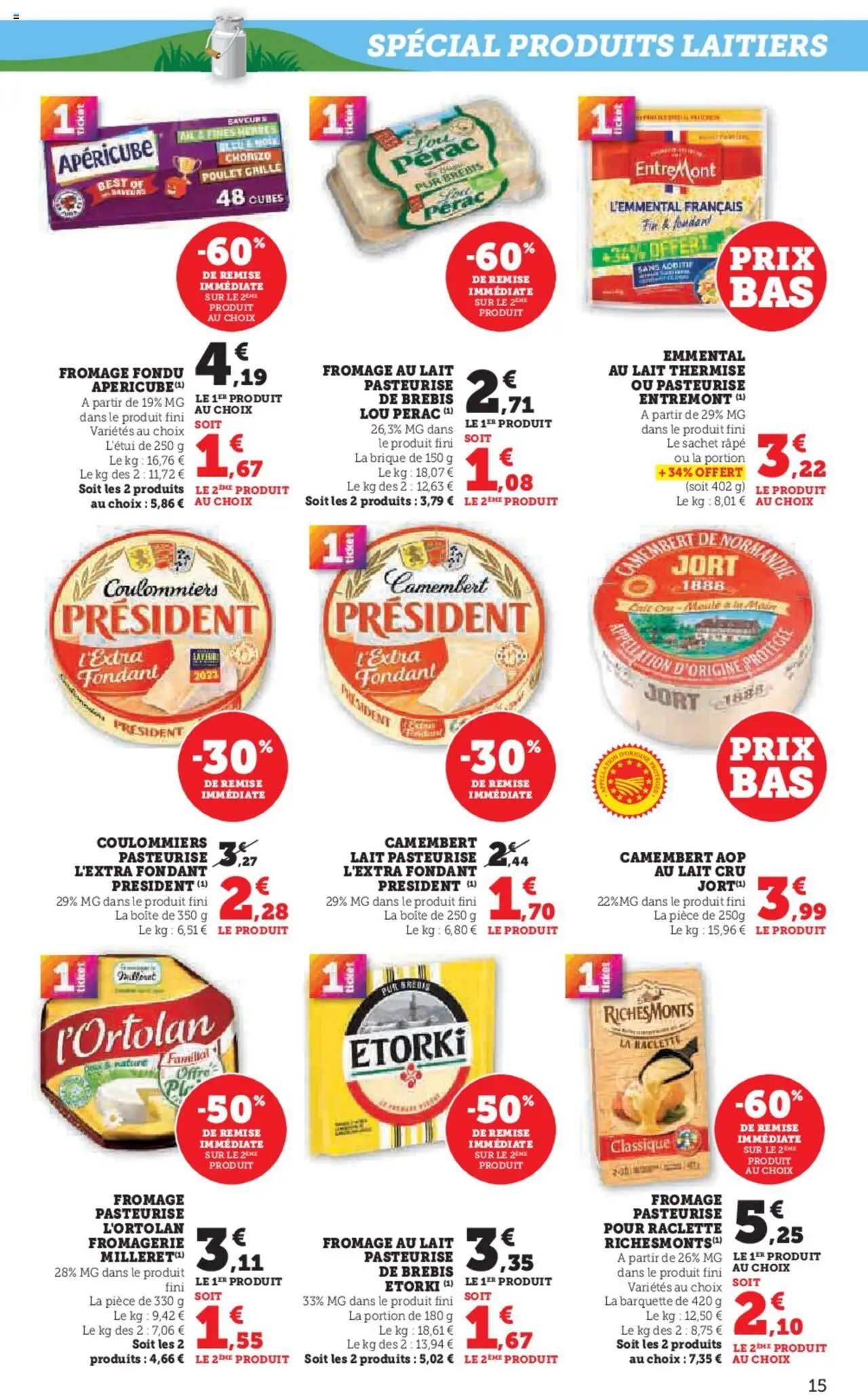  | Page: 15 | Produits: Chorizo, Emmental, Raclette, Fromage