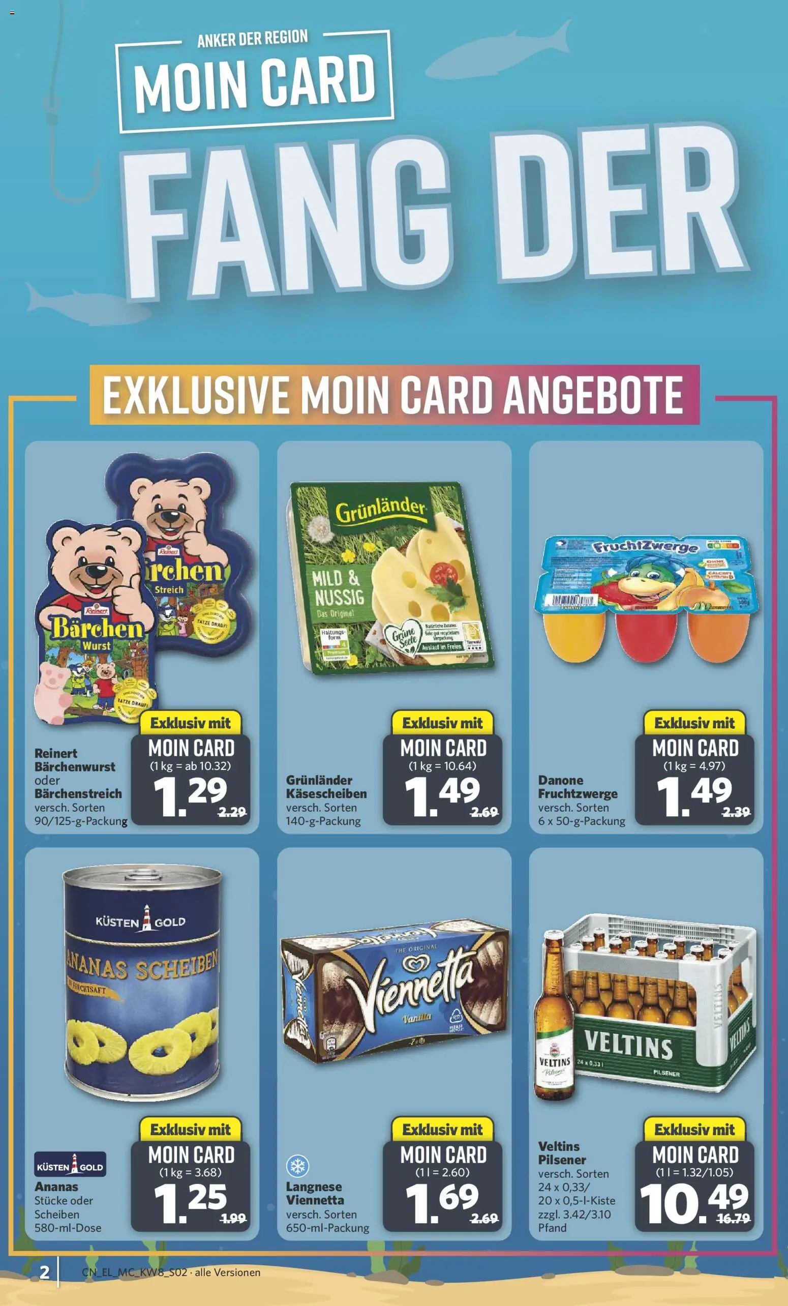 Combi  Sonderangebote – gültig ab 16.02.2026 | Seite: 2 | Produkte: Langnese, Ananas, Wurst, Veltins