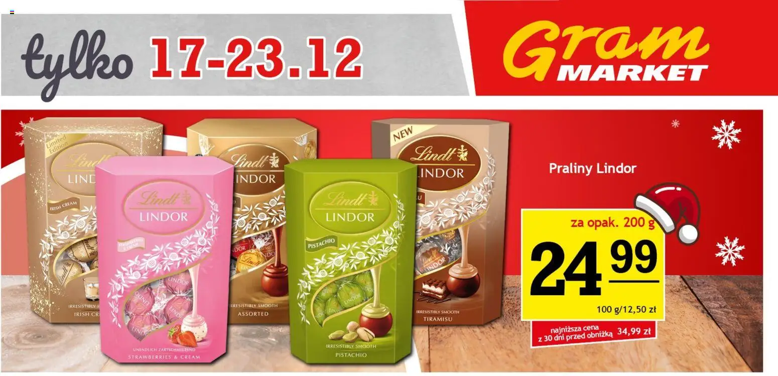 Gram Market Gazetka - Niesłychanie Niskie Ceny od 17.12.2025 | Strona: 7 | Produkty: Praliny, Tiramisu