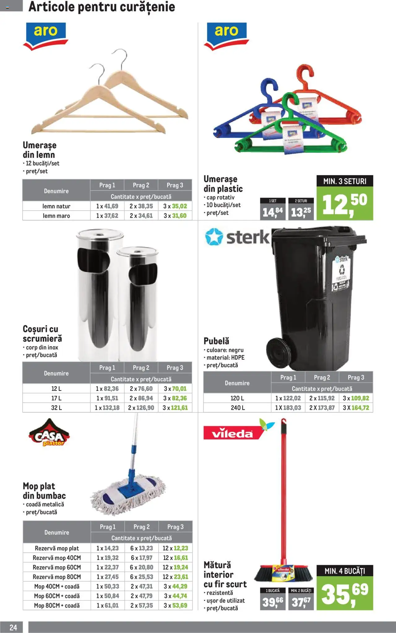 Metro catalog - Soluții Nealimentare pentru HoReCa – valabil de la 01.07.2025 | Pagină: 24 | Produse: Mop, Mătură