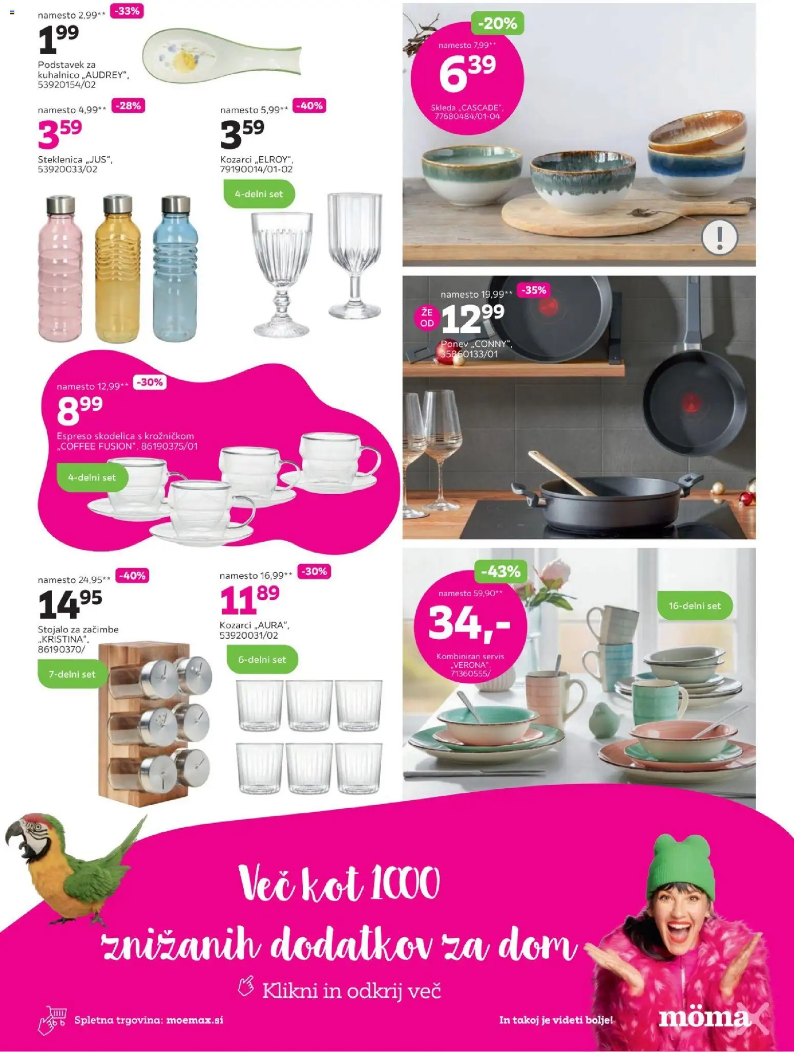 Novi Mömax katalog ponudbe – veljaven od 19.01.2026 | Stran: 7 | Izdelki: Steklenica, Skodelica, Zacimbe