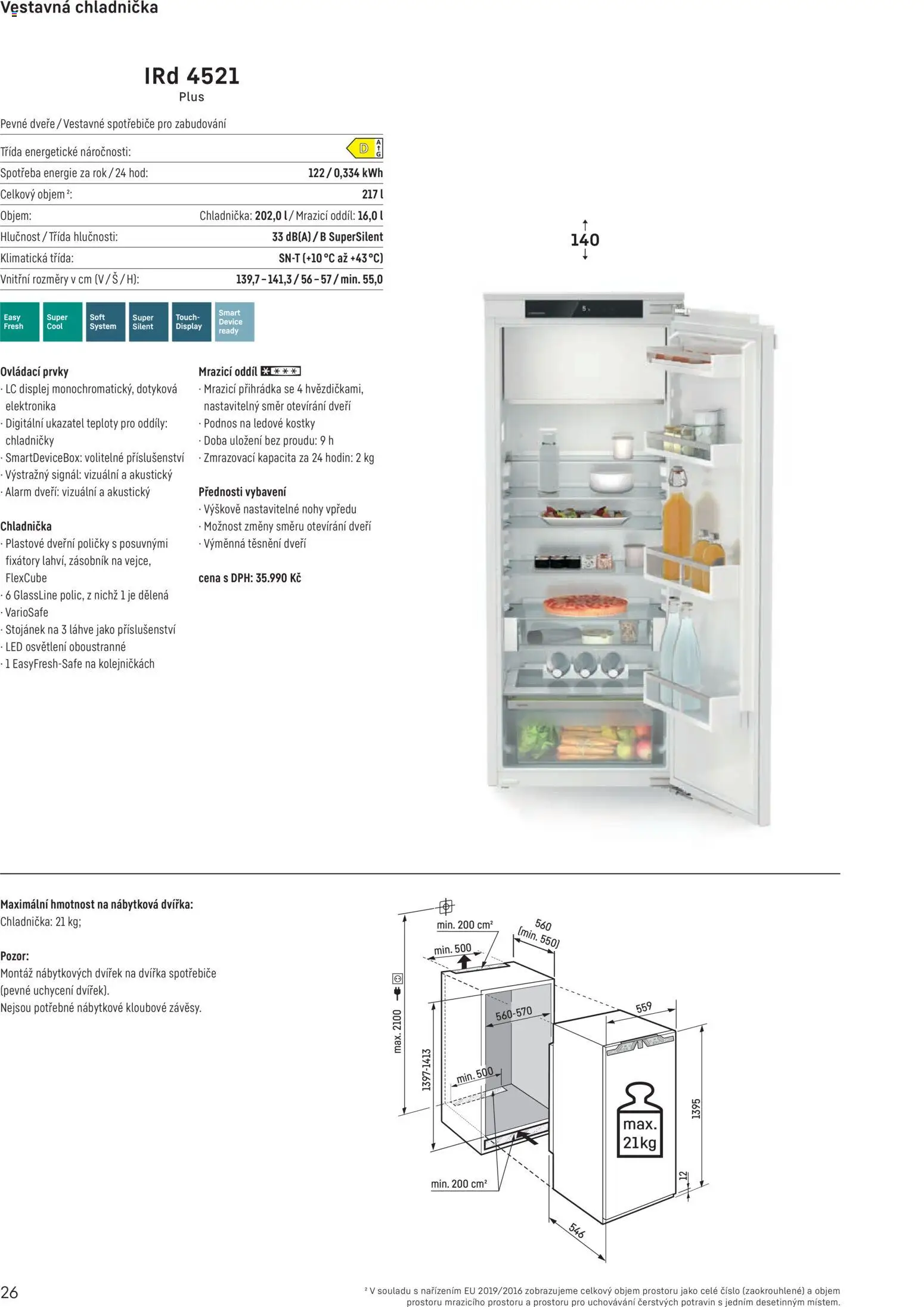 Möbelix leták - Liebherr od 01.10.2025 | Strana: 26 | Produkty: Zásobník, Chladnička, Kostky, LED