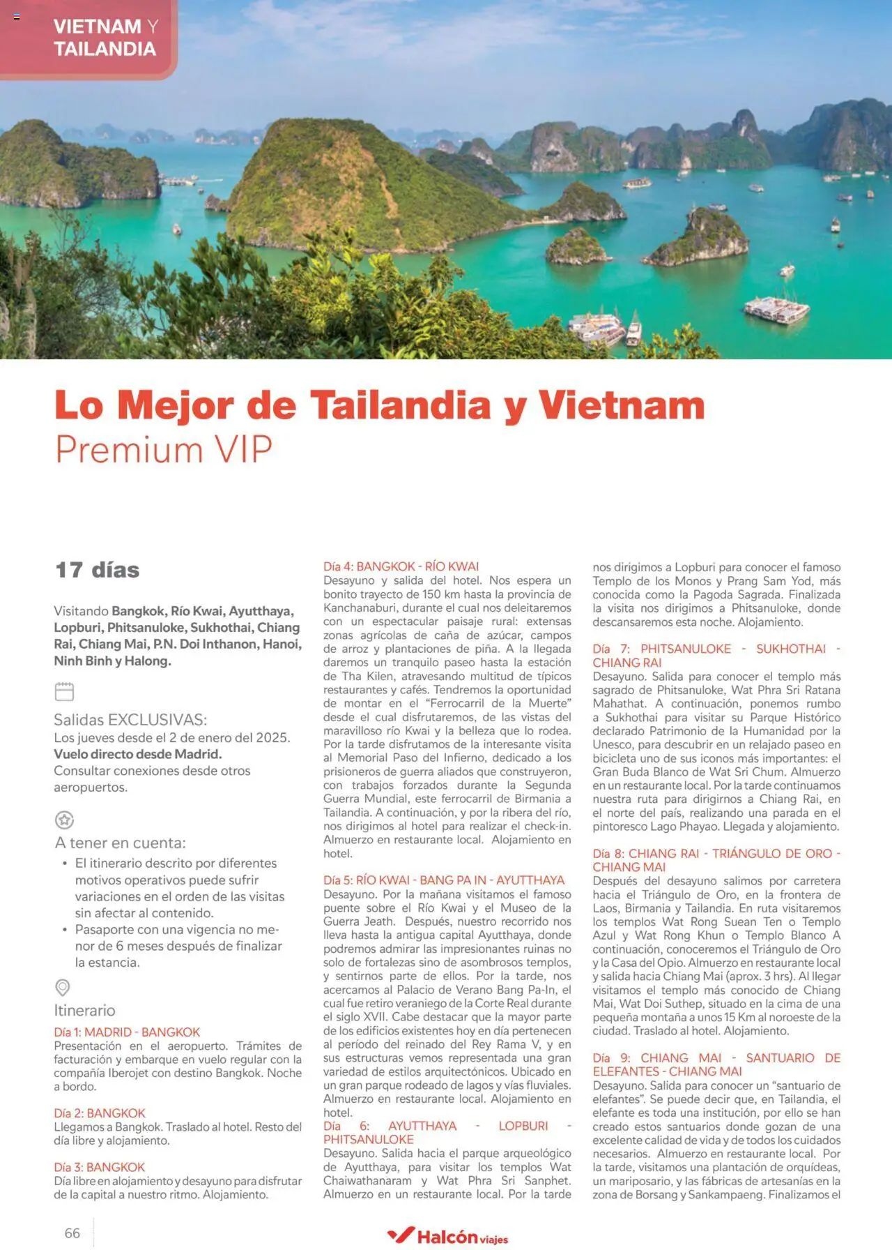 Halcón Viajes Asia 2025  │ válido desde el 15.11.2024 | Página: 66 | Productos: Bicicleta, Arroz