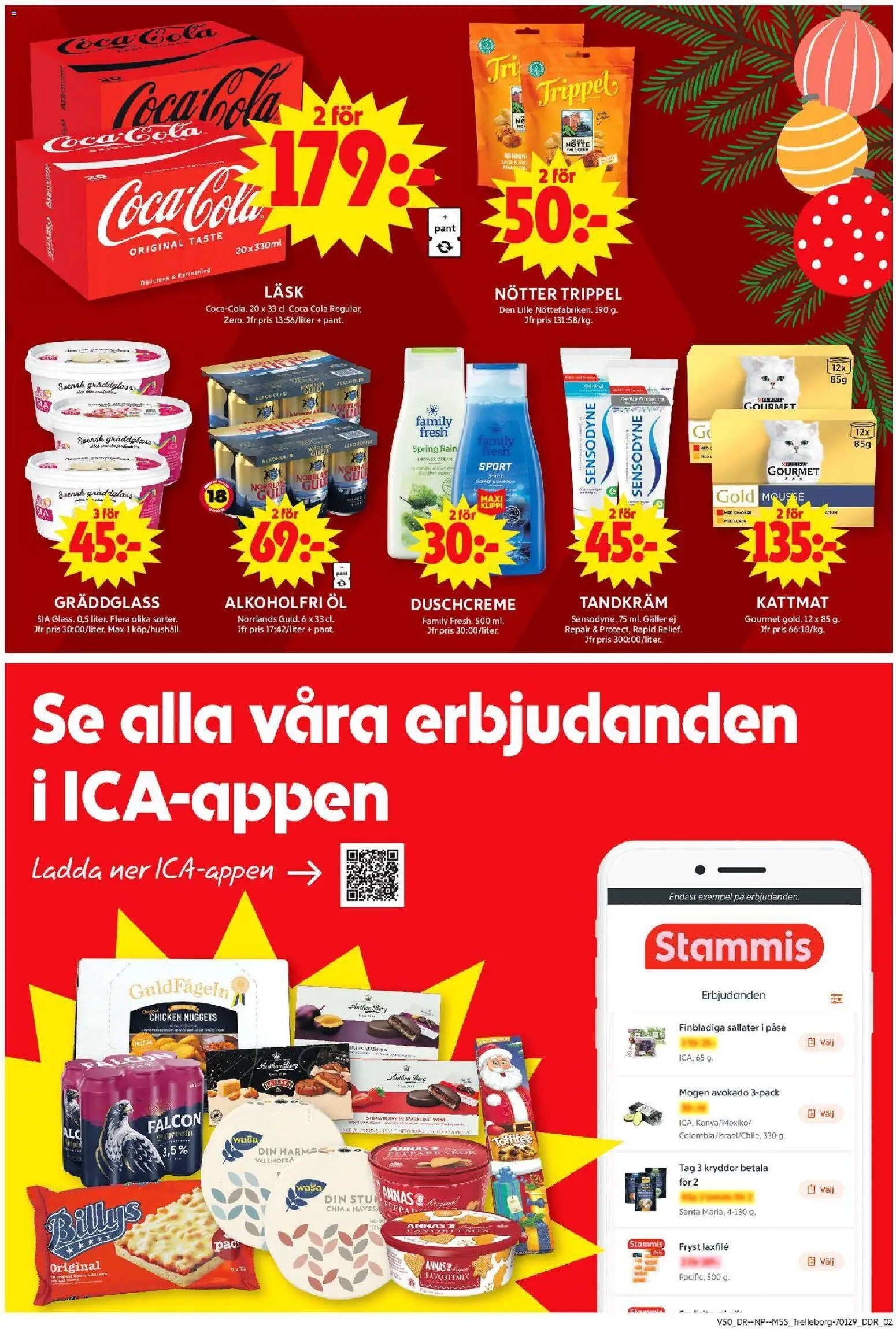 ICA Maxi reklamblad aktuell från 08.12.2025 | Sida: 7 | Produkter: Coca cola, Öl, Kattmat, Nötter