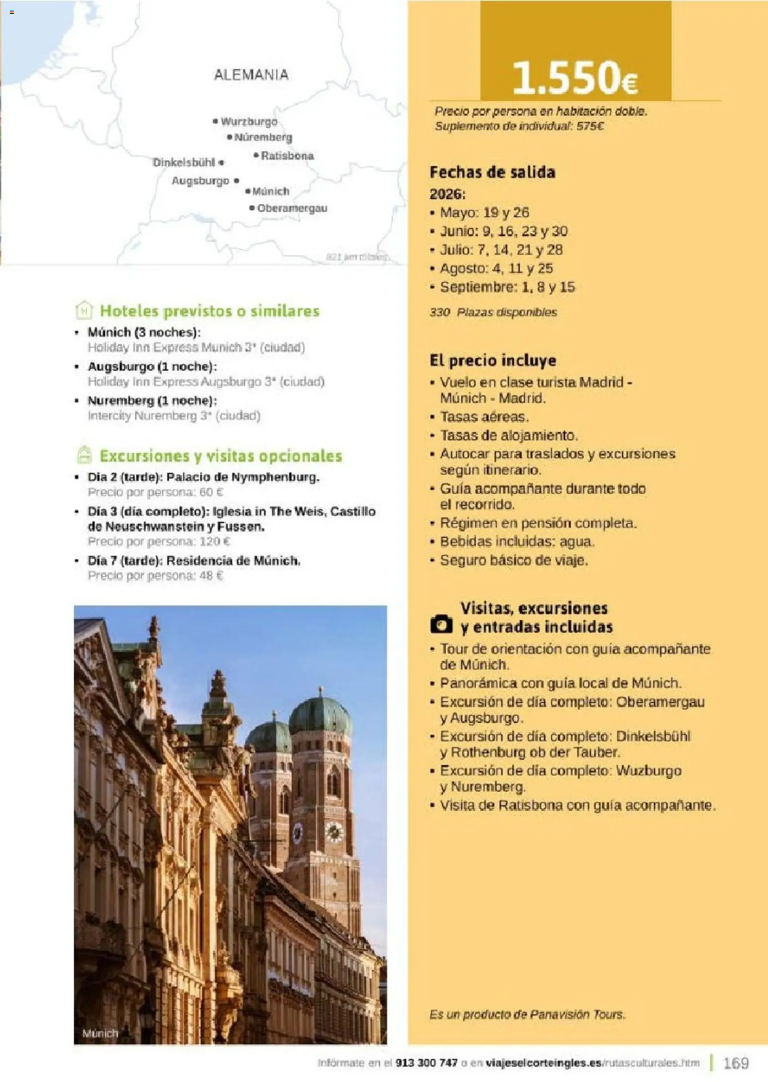 Viajes El Corte Inglés Rutas Culturales de la Comunidad de Madrid │ válido desde el 01.04.2026 | Página: 169