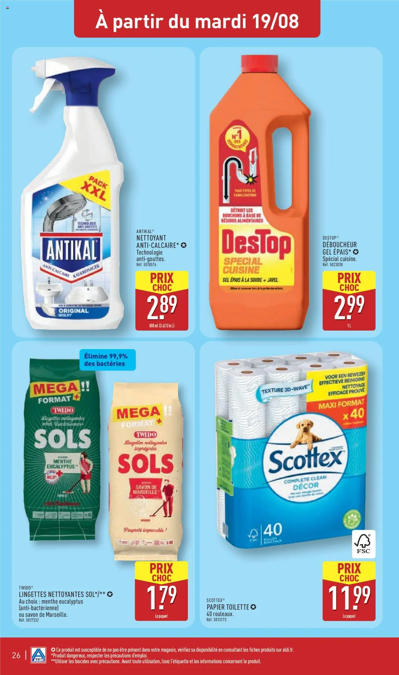  | Page: 28 | Produits: Menthe, Base, Papier toilette, Savon