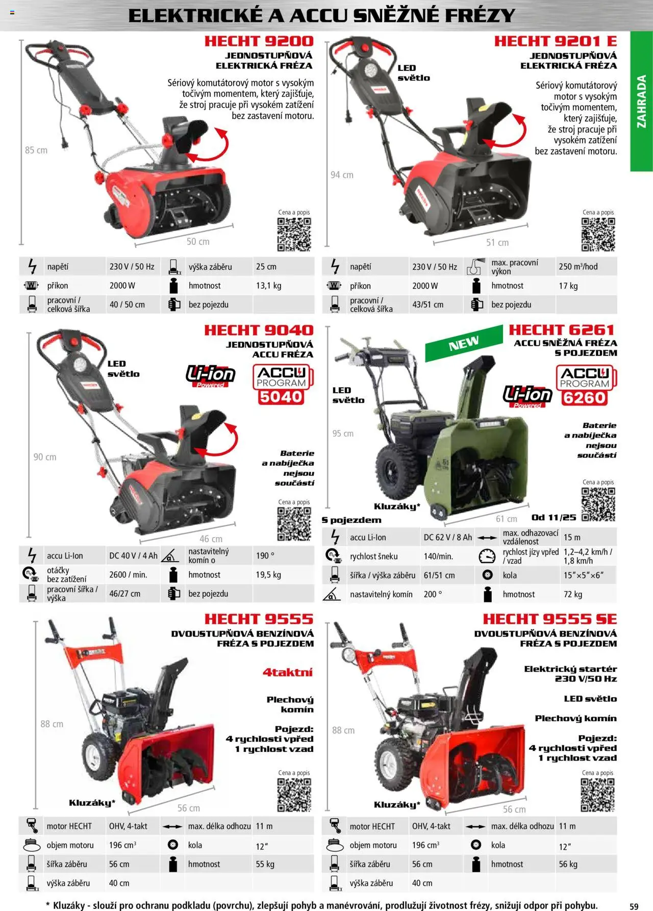 Hecht katalog - Podzim - zima 2025 od 01.09.2025 | Strana: 59 | Produkty: Zahrada, Hecht, Baterie, LED