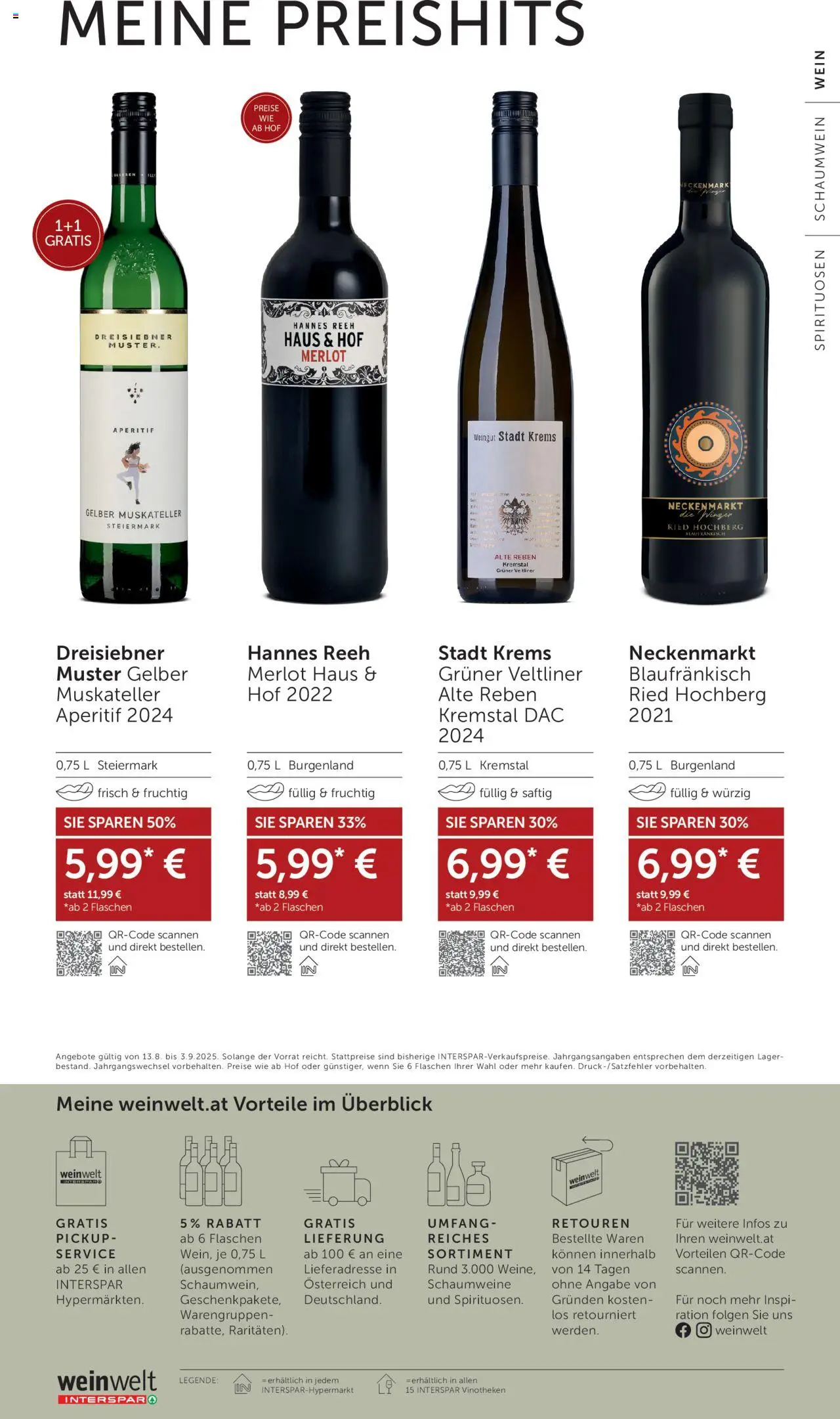 Interspar Wein Welt gültig ab 13.08.2025 | Seite: 24 | Produkte: Wein