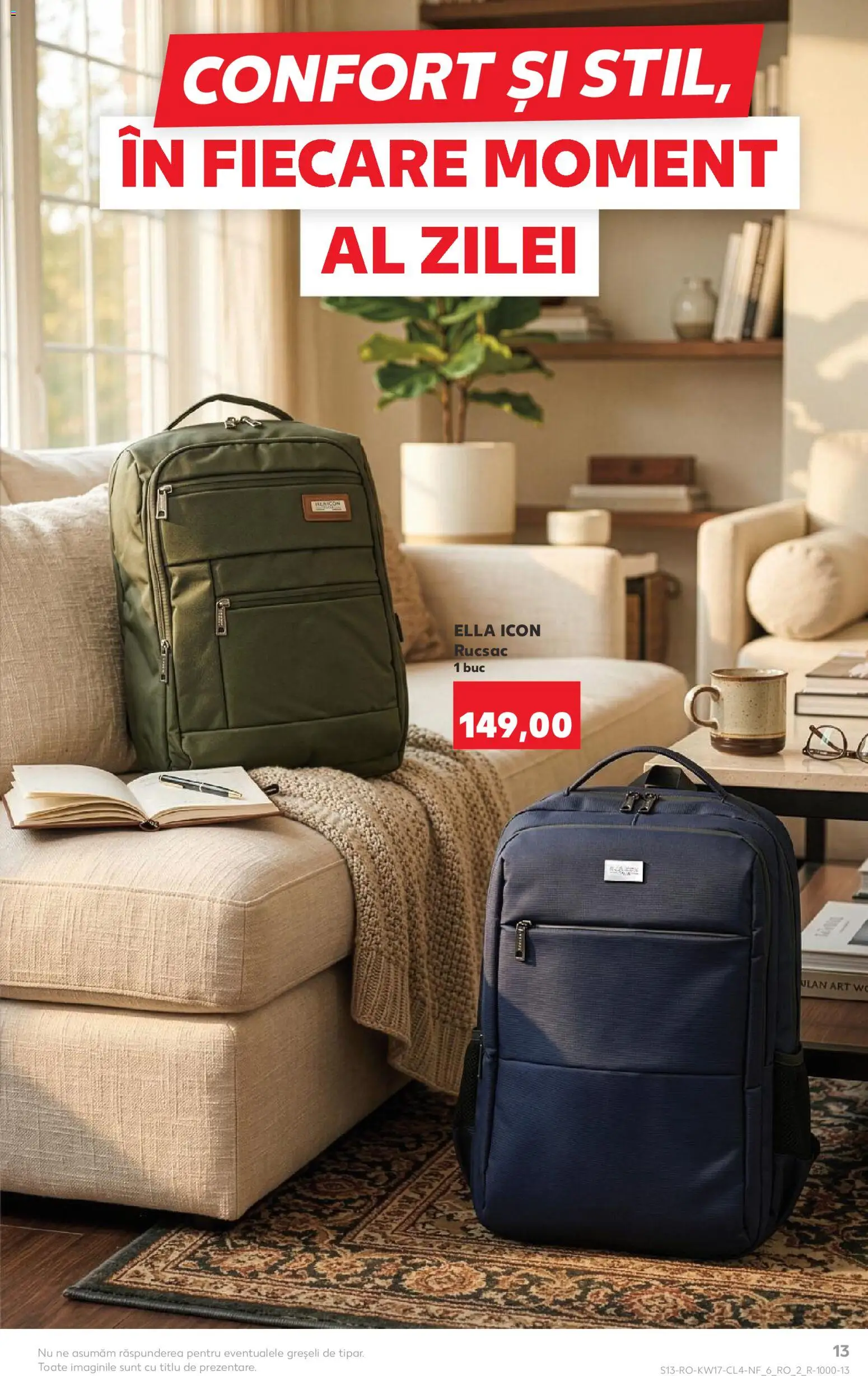 Noul catalog Kaufland – valabil de la 22.04.2026 | Pagină: 13 | Produse: Rucsac