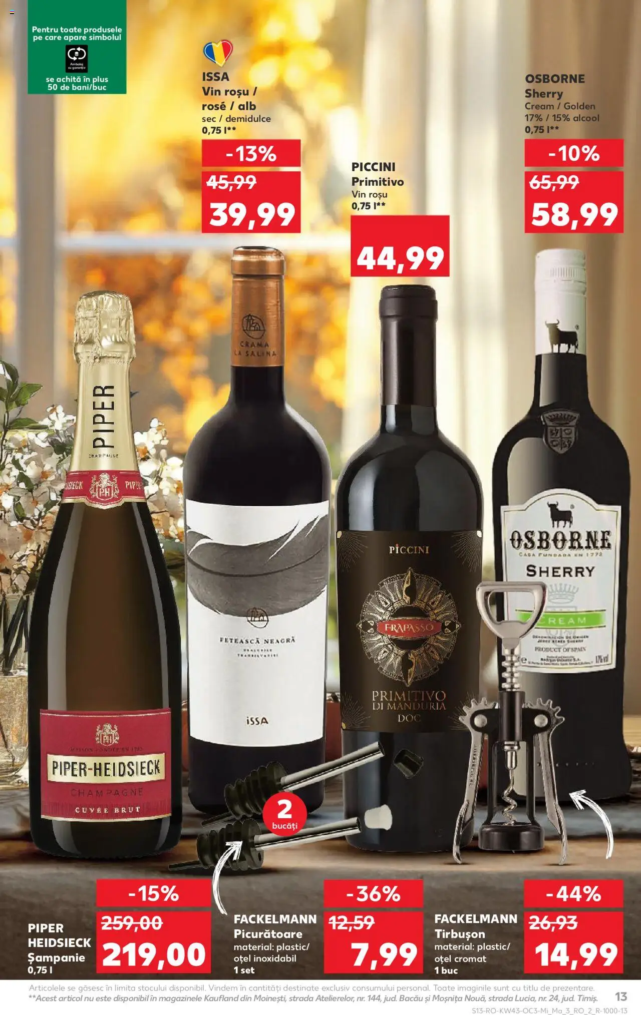Noul catalog Kaufland – valabil de la 22.10.2025 | Pagină: 13 | Produse: Vin, Piper