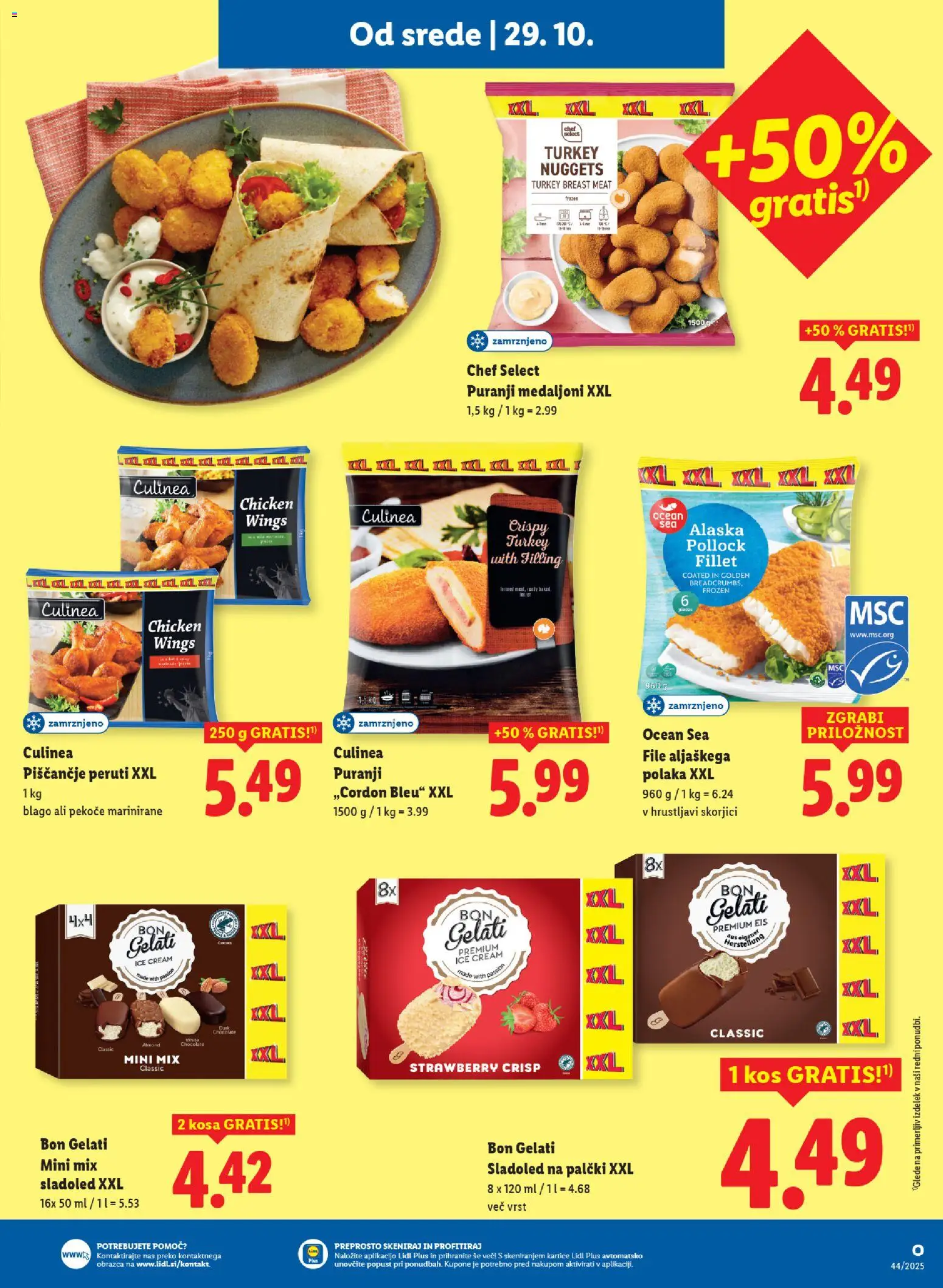 Novi Lidl katalog ponudbe – veljaven od 29.10.2025 | Stran: 19 | Izdelki: Kos, Sladoled