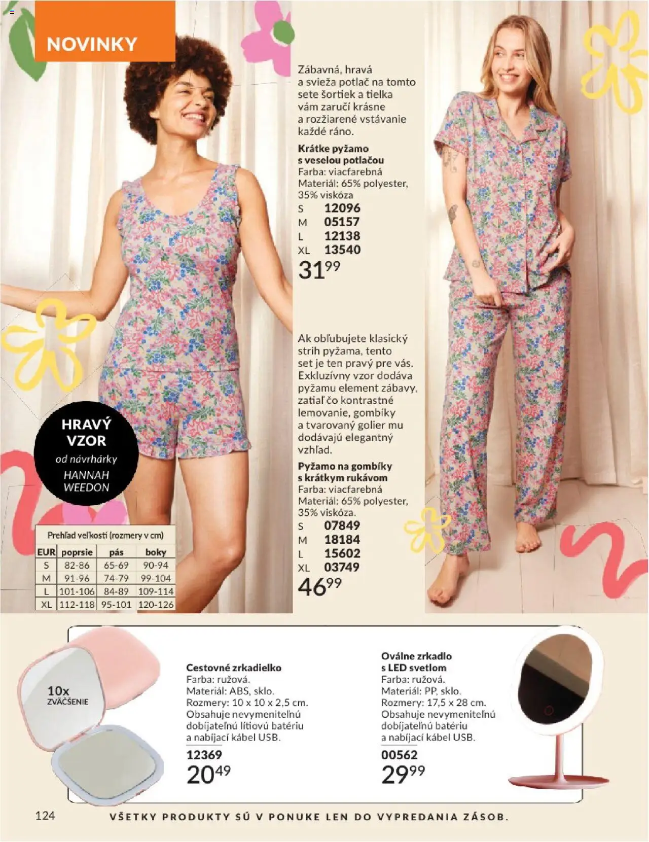 Katalóg Avon 2025 │ platný od 01.08.2025 | Strana: 124 | Produkty: Zrkadlo, Led, Pyžamo, Kábel