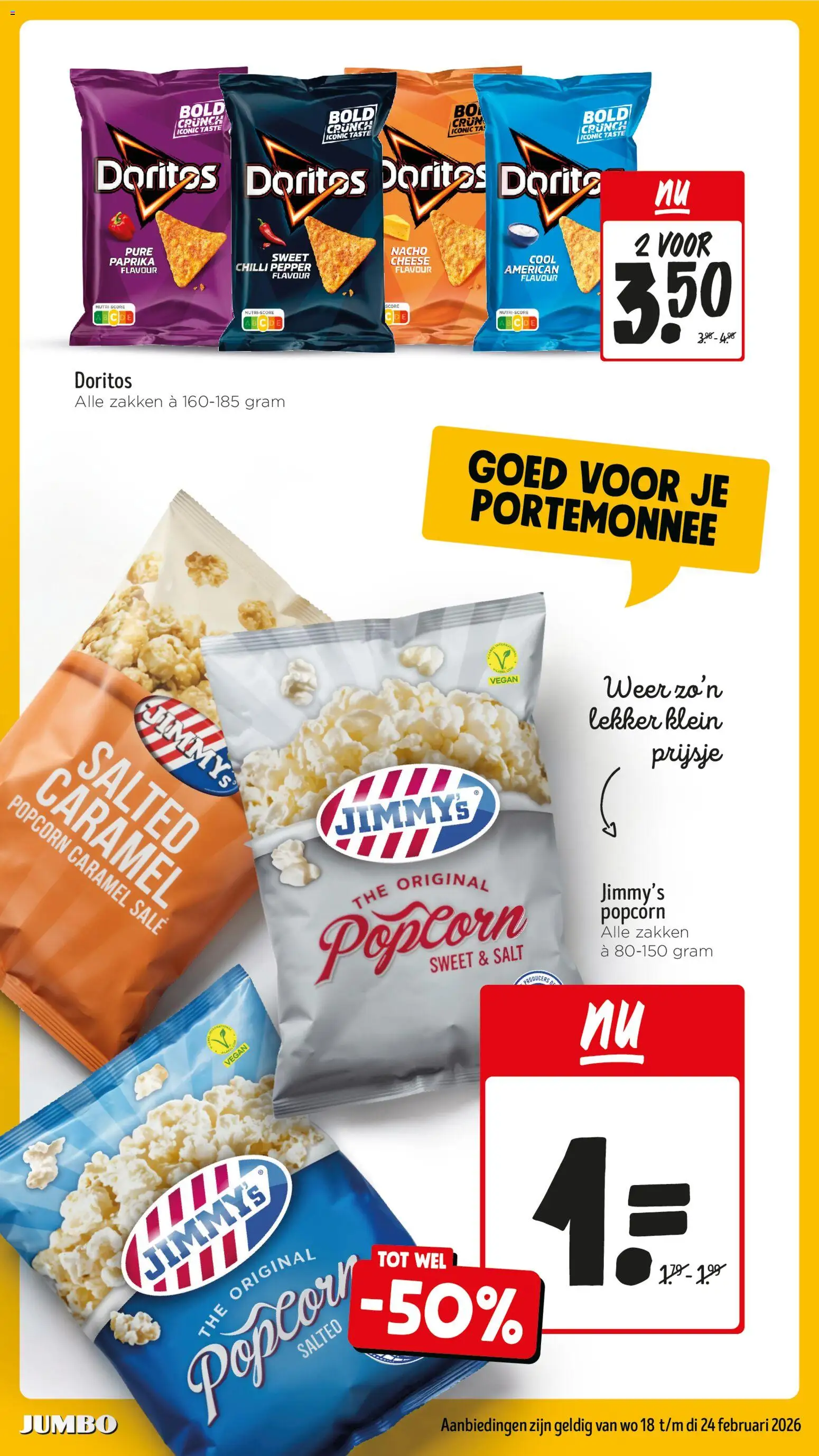 {H1} | Pagina: 19 | Producten: Portemonnee, Kész piskótalap, Doritos