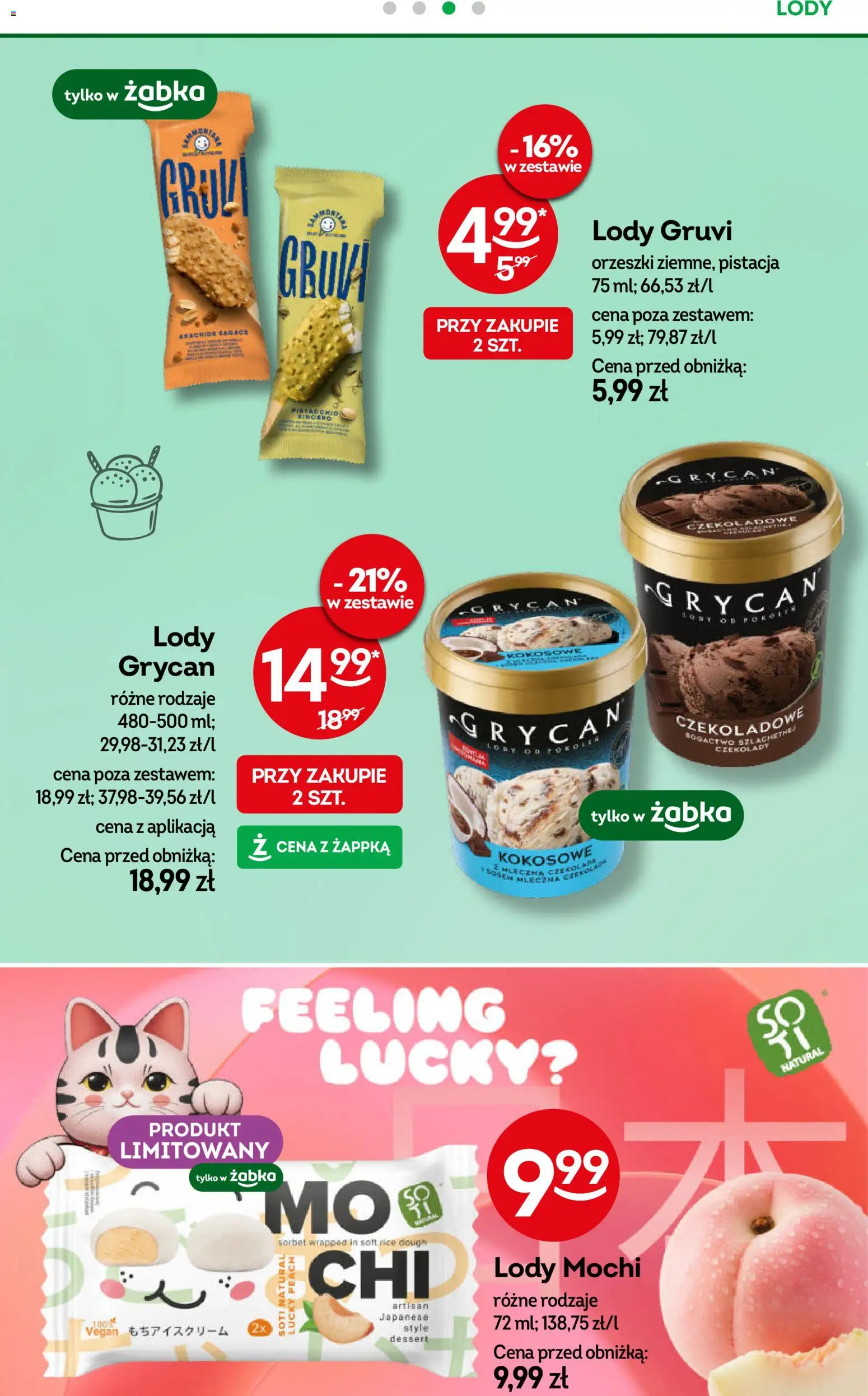 Żabka gazetka od 08.04.2026 | Strona: 48 | Produkty: Sorbet, Lody