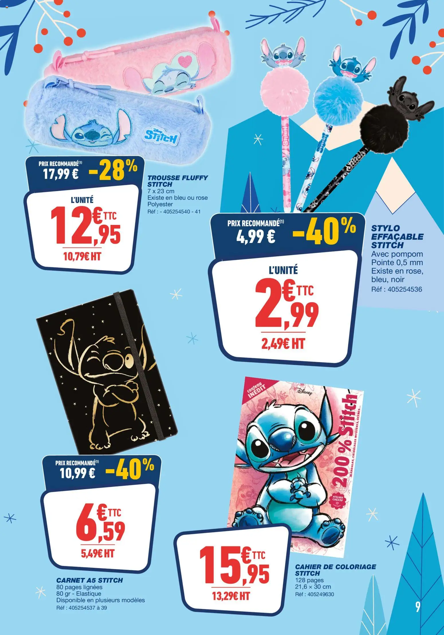 {H1} | Page: 9 | Produits: Stylo