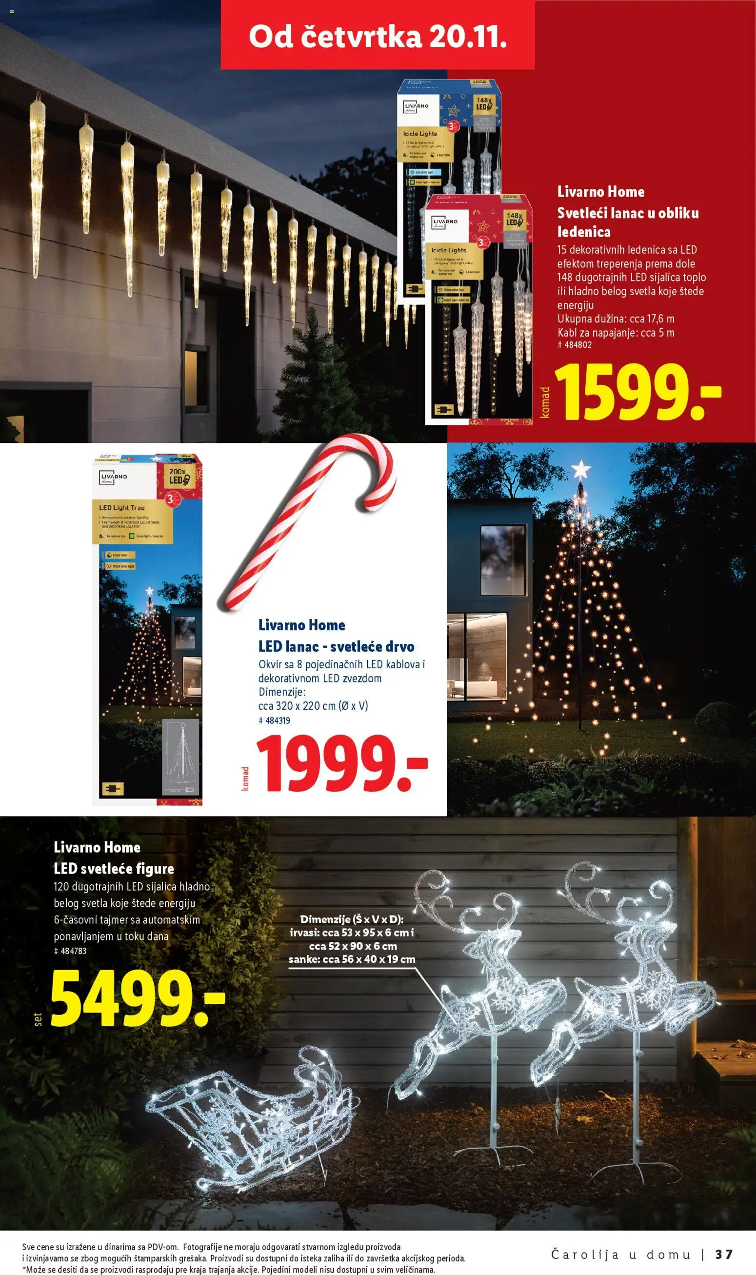 Lidl katalog - važi od 10.11.2025 | Strana: 37 | Proizvode: Kabl, Sijalica, LED sijalica, Svetleće Drvo