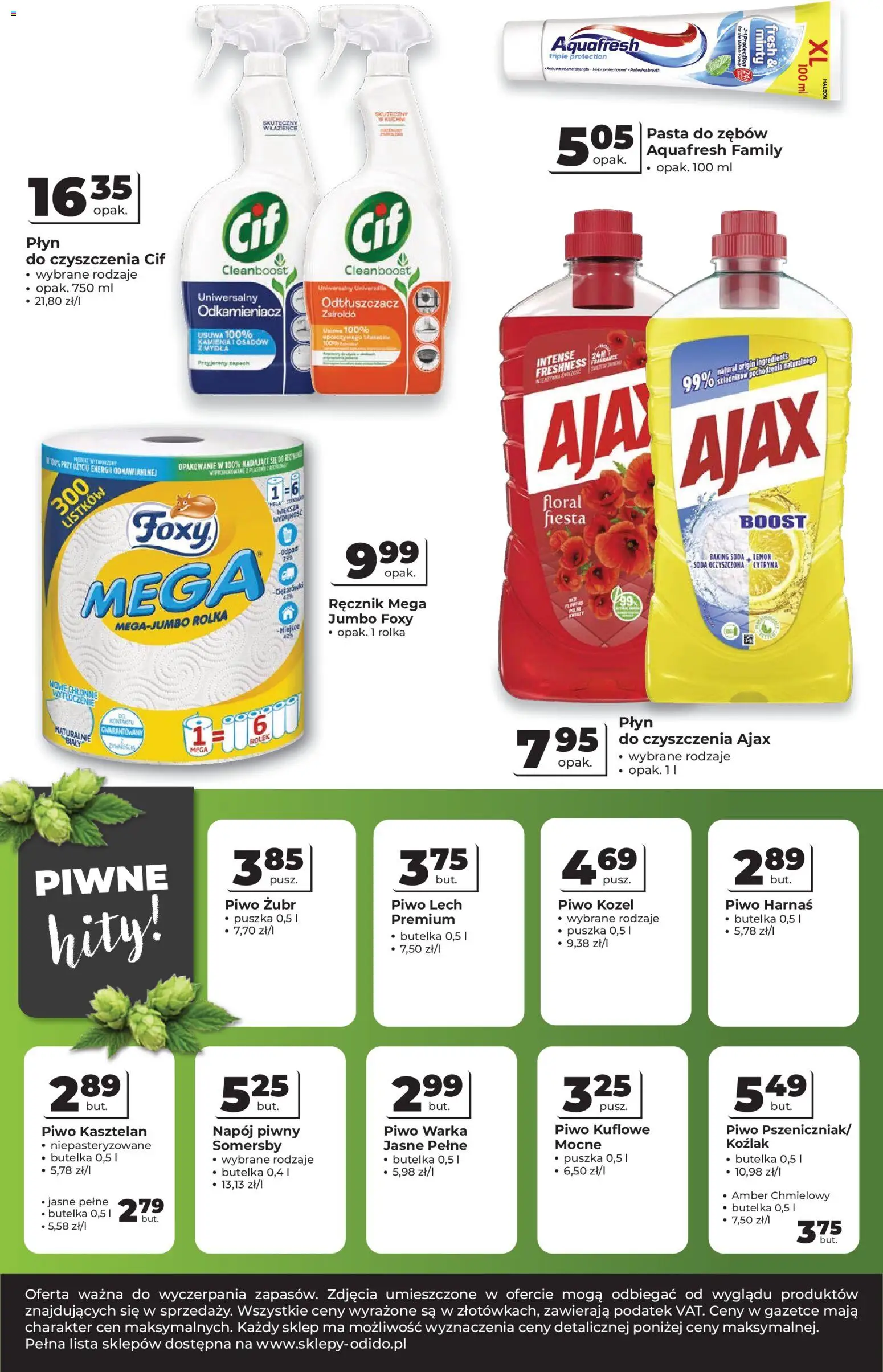 Odido gazetka od 29.04.2026 | Strona: 8 | Produkty: Warka, Piwo Warka, Piwo kozel, Pasta do zębów