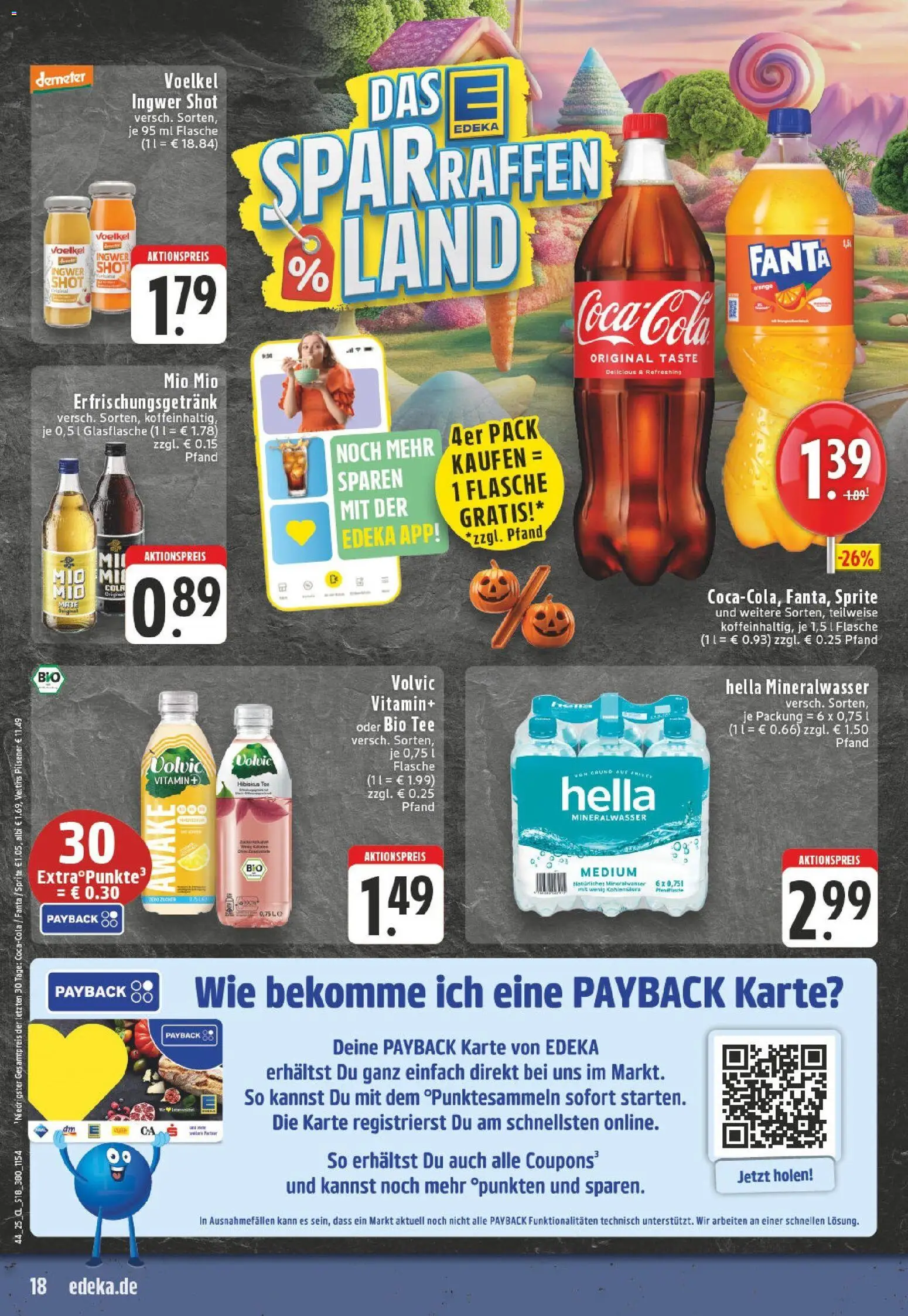 Edeka prospekt Bad Marienberg	 – gültig ab 26.10.2025 | Seite: 18 | Produkte: Sprite, Cola, Mineralwasser, Hella