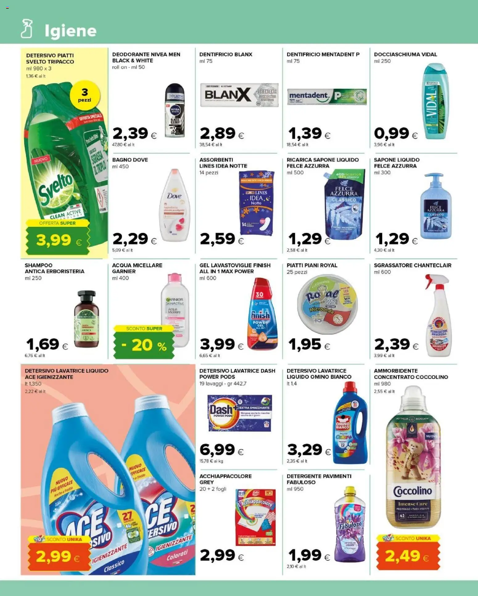 Volantino Tigre del 03.01.2026 | Pagina: 10 | Prodotti: Ammorbidente, Acqua, Lavastoviglie, Bagno