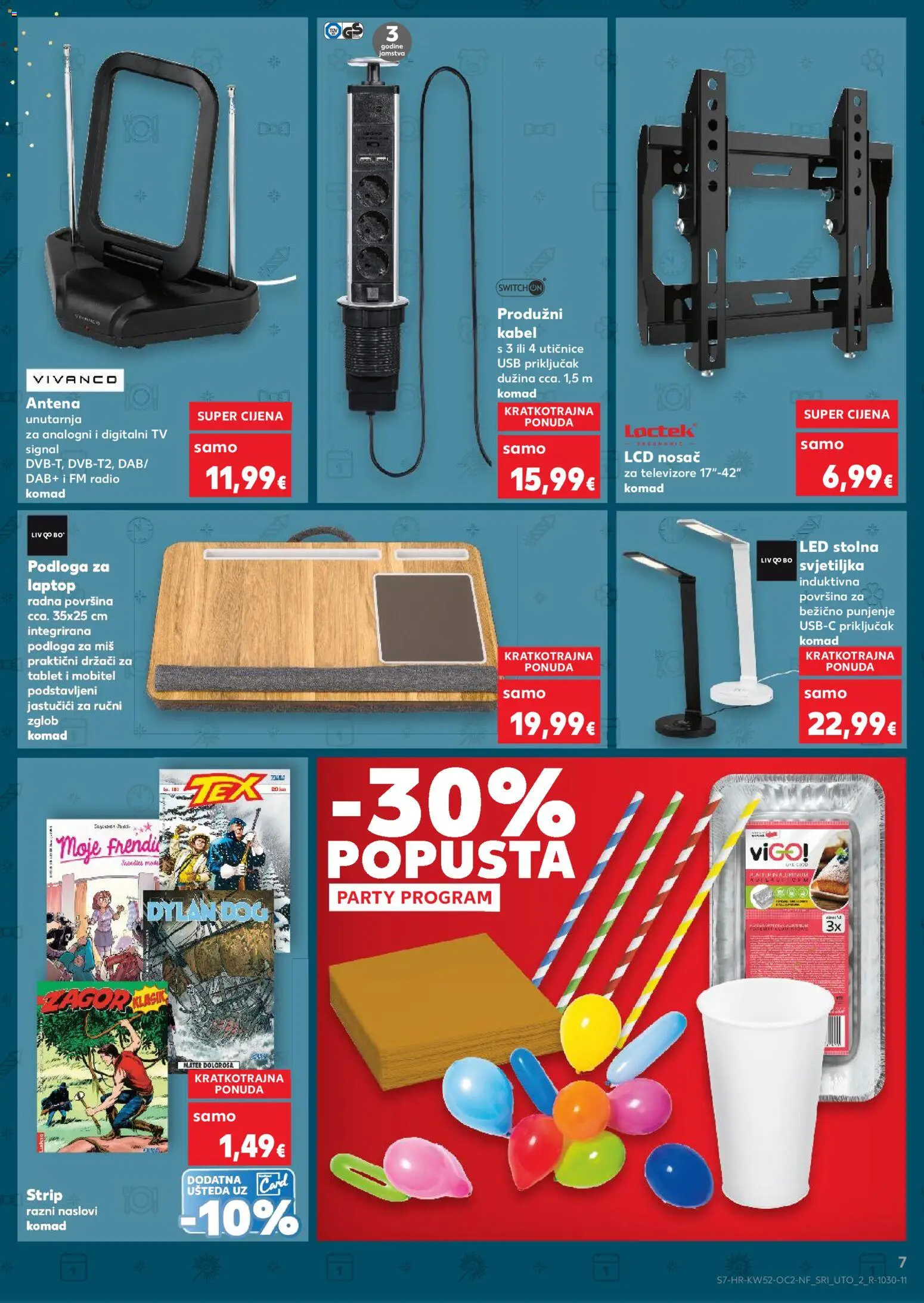 Kaufland katalog | vrijedi od 27.12.2025 | Stranica: 7 | Proizvodi: Svjetiljka, Tablet, Miš, USB