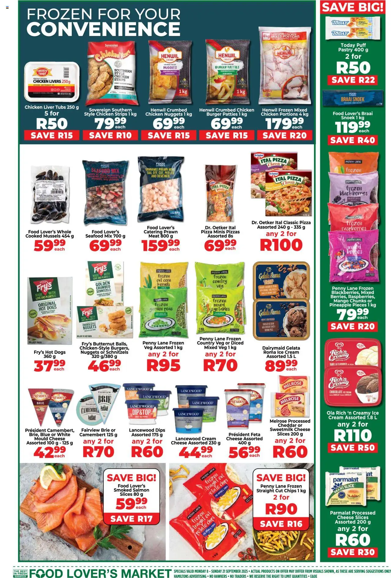 New Food Lover's Market catalogue – valid from 08.09.2025 | Page: 5 | Products: Bleach, Chicken, Fruit, Paper plates