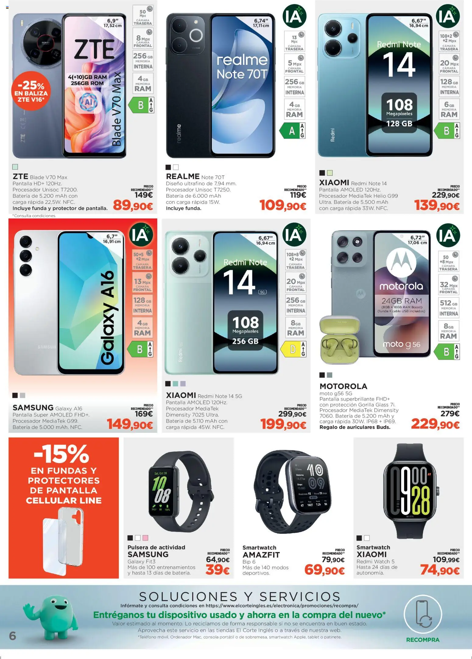 El Corte Inglés ofertas │ válido desde el 07.01.2026 | Página: 6 | Productos: Consola, Tablet, Auriculares, Funda