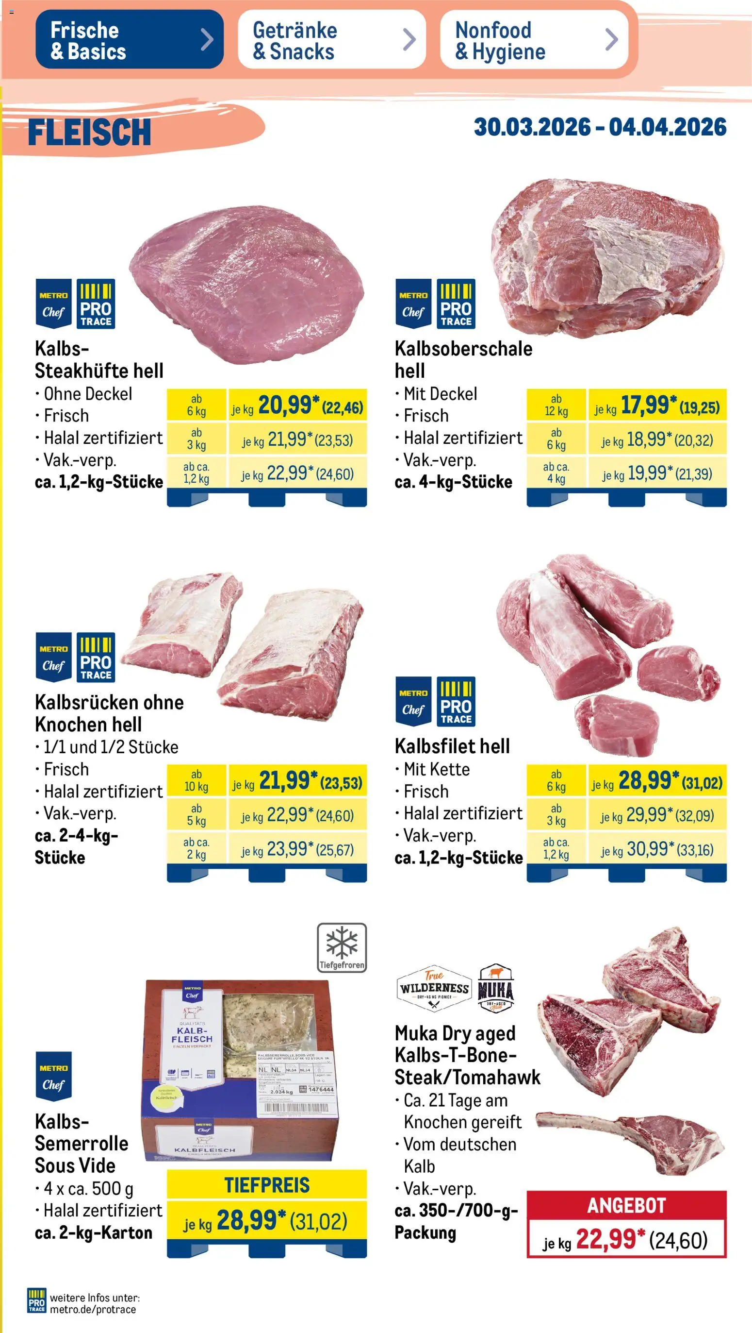 Metro Prospekt 	 – gültig ab 30.03.2026 | Seite: 3 | Produkte: Fleisch