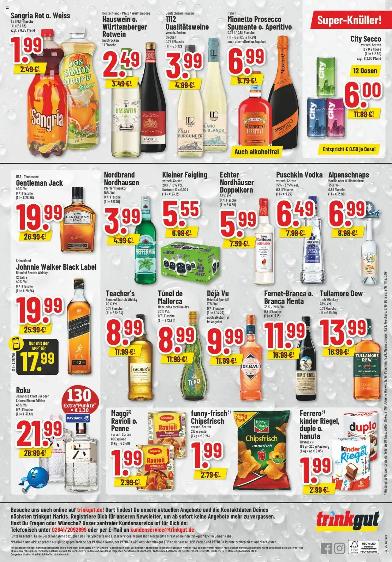 Trinkgut Prospekt 	 - gültig ab dem 18.08.2025 | Seite: 6 | Produkte: Maggi, Rotwein, Vodka, Gin
