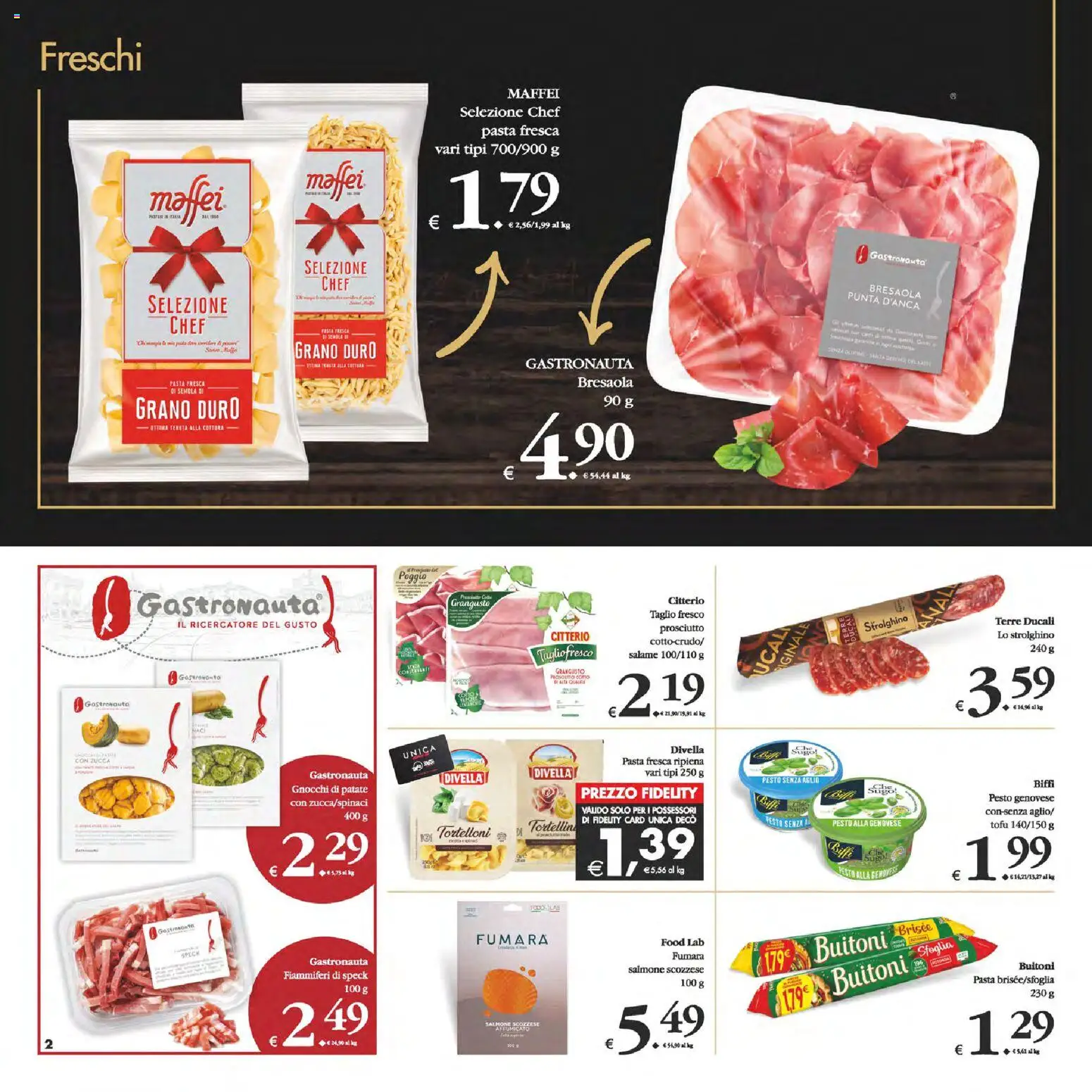 Volantino Decò del 24.02.2026 | Pagina: 2 | Prodotti: Salame, Bresaola, Pasta, Tortelloni
