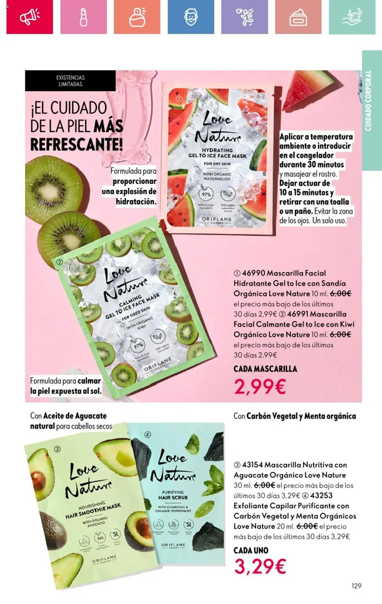 Oriflame - Catálogo Campaña 12 │ válido desde el 24.08.2025 | Página: 129 | Productos: Κουνουπίδι, Kiwi, Γαύρος, Sandía