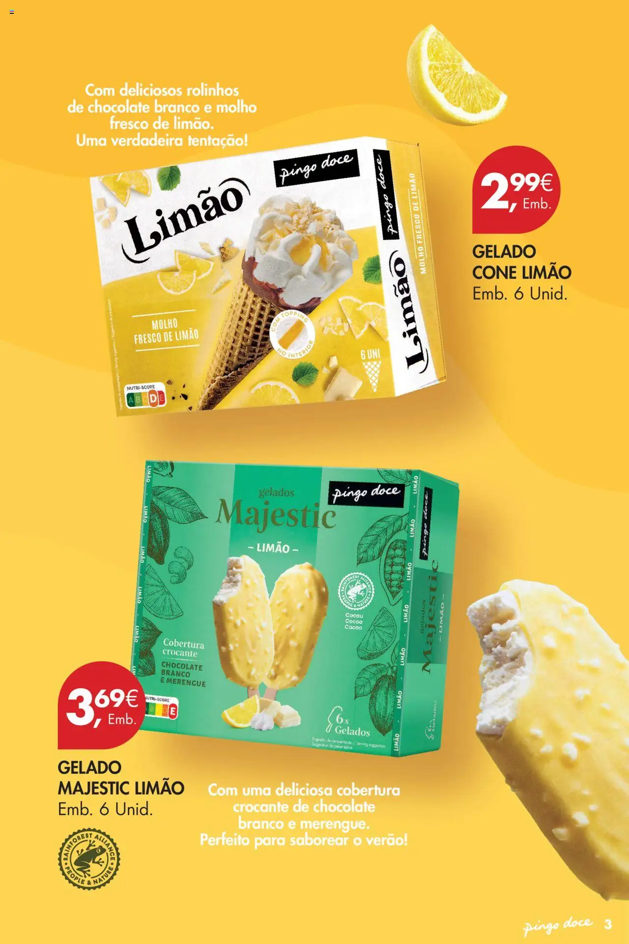 Pingo Doce - Gelados │ válido de 26.06.2025 | Página: 3 | Produtos: Gelado, Chocolate