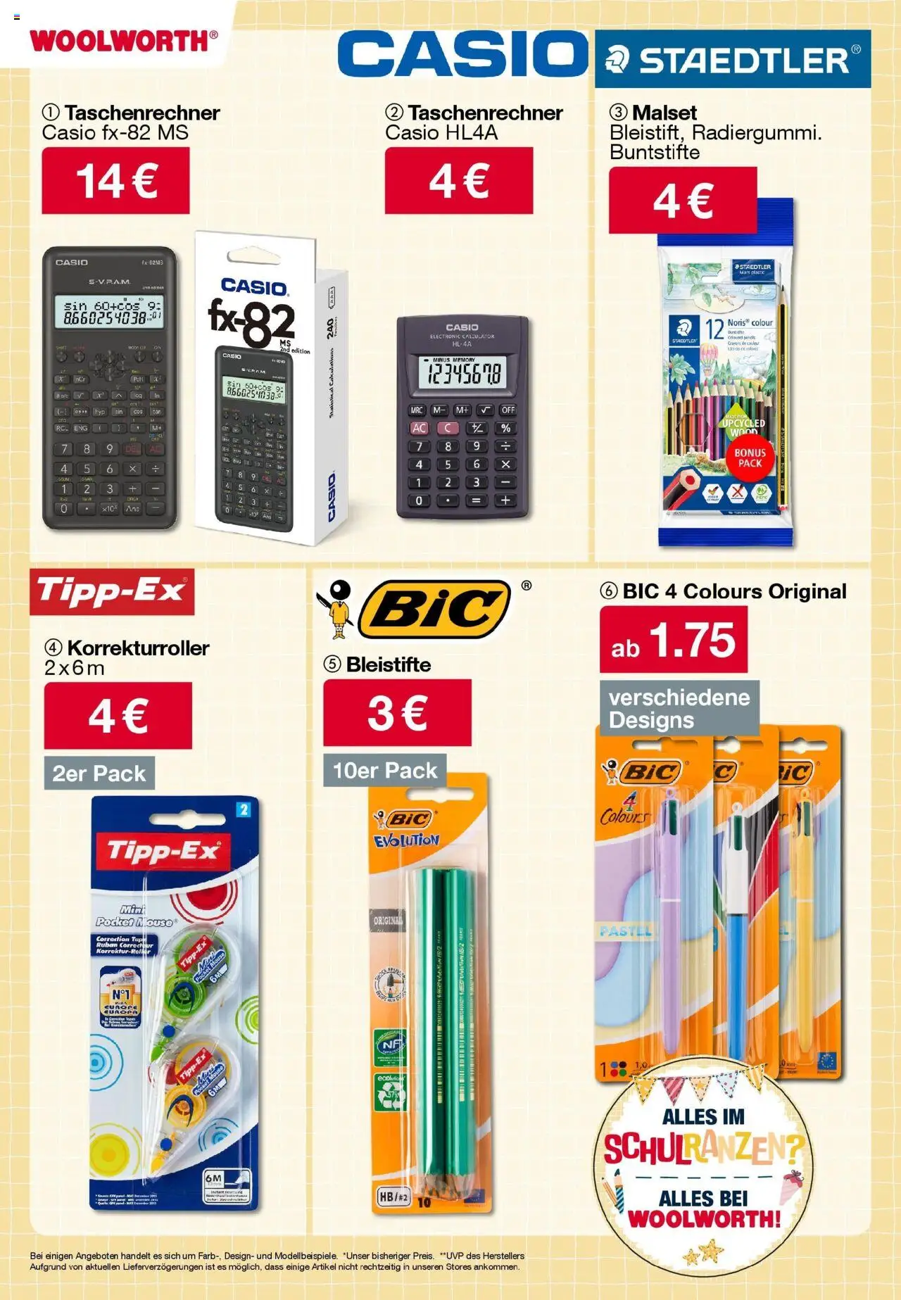 Woolworth Flugblatt gültig ab 22.08.2025 | Seite: 19 | Produkte: Taschenrechner