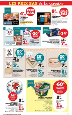 U Express - Prévisualisation de U Express - Les prix bas de la semaine valide à partir de 04.11.2025 | Page: 9 | Produits: Saumon fumé, Bloc de foie gras, Lait, Saumon