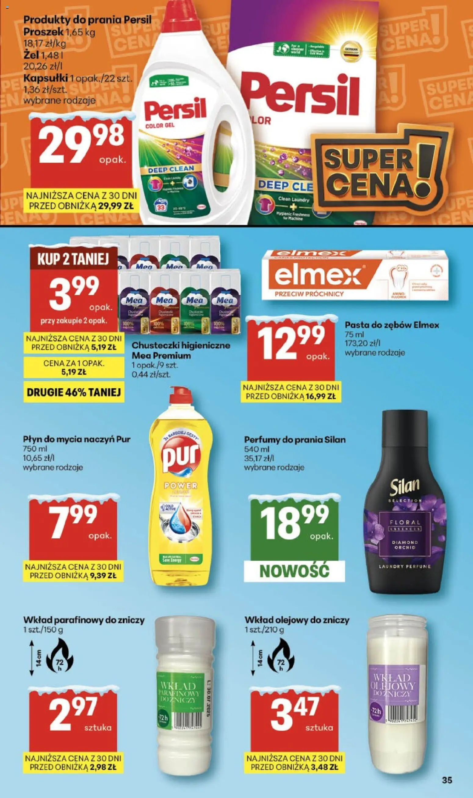 Delikatesy Centrum Gazetka od 29.01.2026 | Strona: 35 | Produkty: Chusteczki higieniczne, Perfumy, Pasta do zębów, Płyn do mycia naczyń