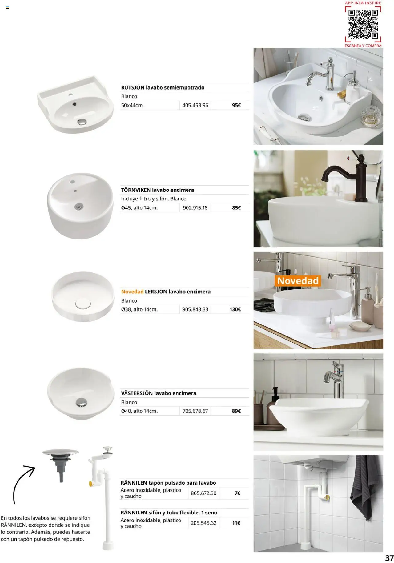 Catálogo IKEA Baňos │ válido desde el 04.02.2025 | Página: 37 | Productos: Lavabo