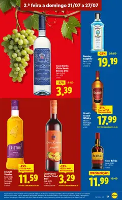 Lidl folheto │ válido de 21.07.2025 | Página: 17 | Produtos: Whisky, Licor, Vinho, Vodka