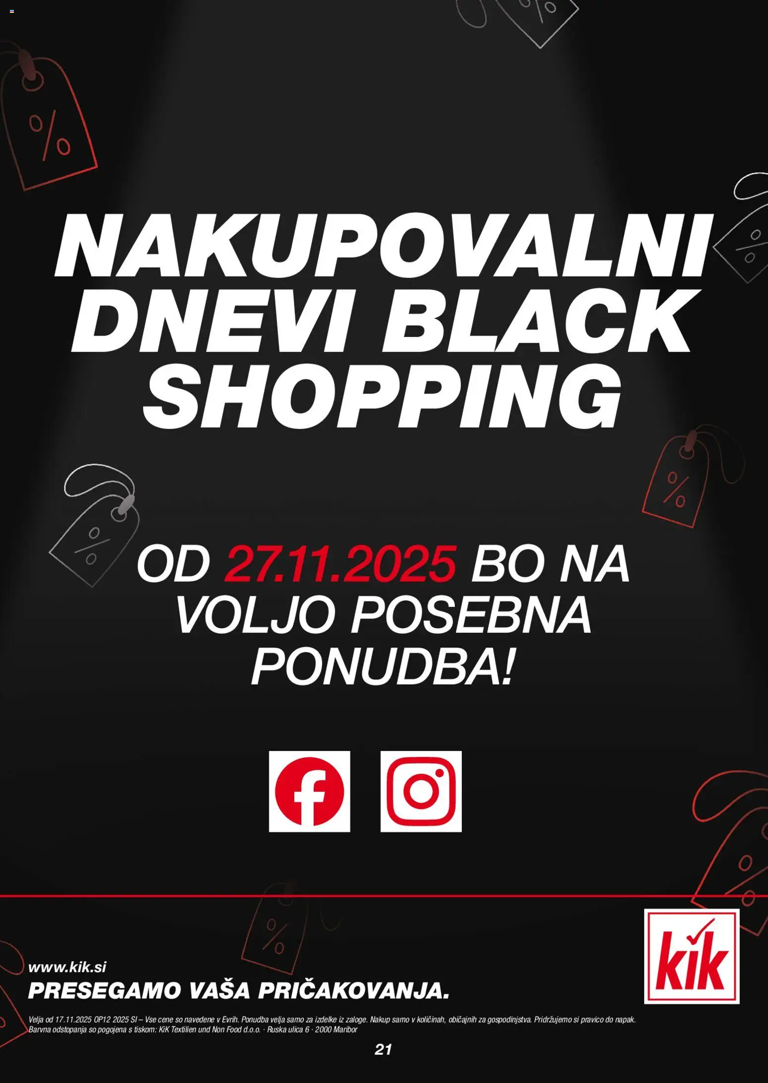 Novi Kik katalog ponudbe – veljaven od 17.11.2025 | Stran: 21