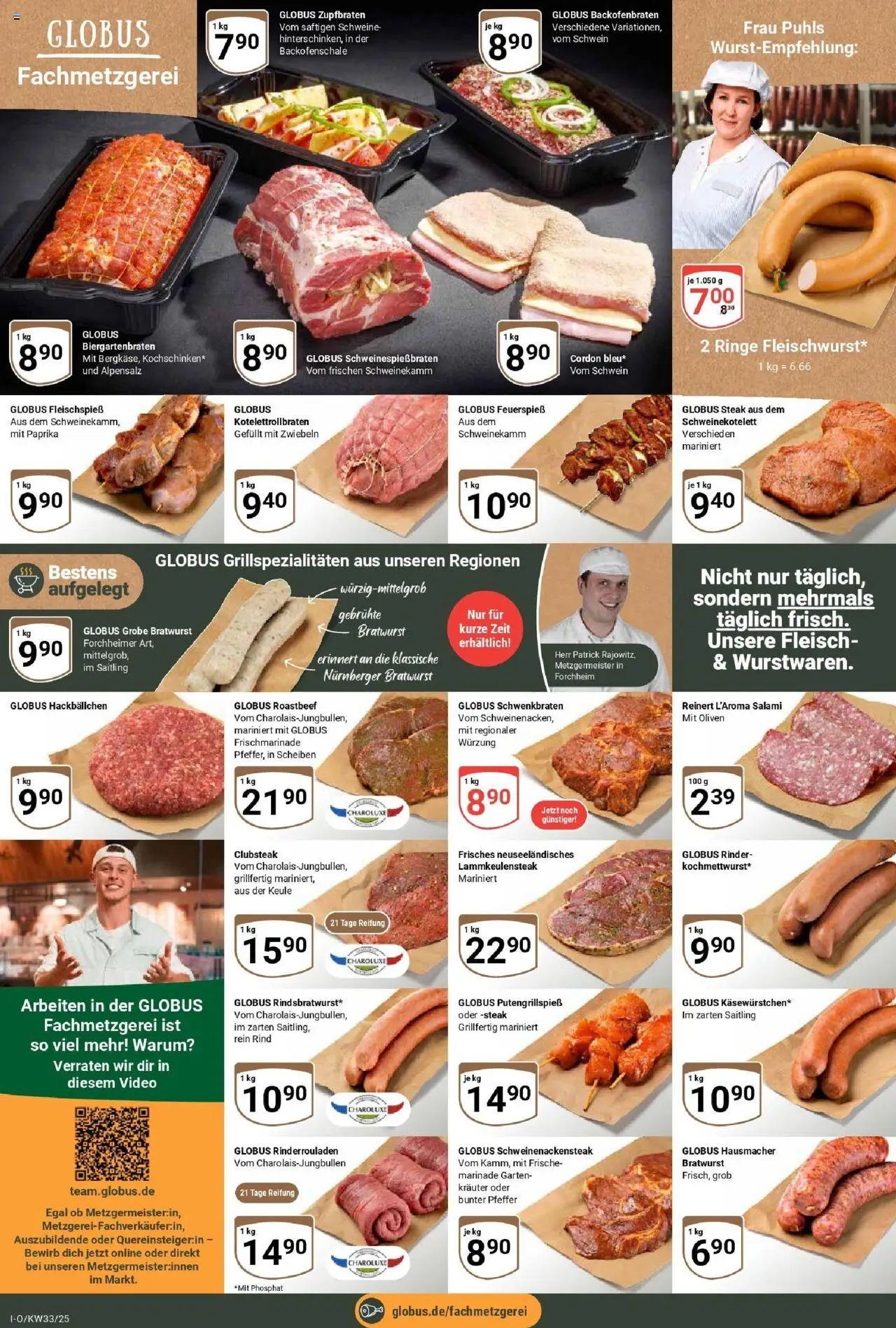 Globus prospekt Idar-Oberstein	 - gültig ab dem 11.08.2025 | Seite: 12 | Produkte: Roastbeef, Paprika, Pfeffer, Salami