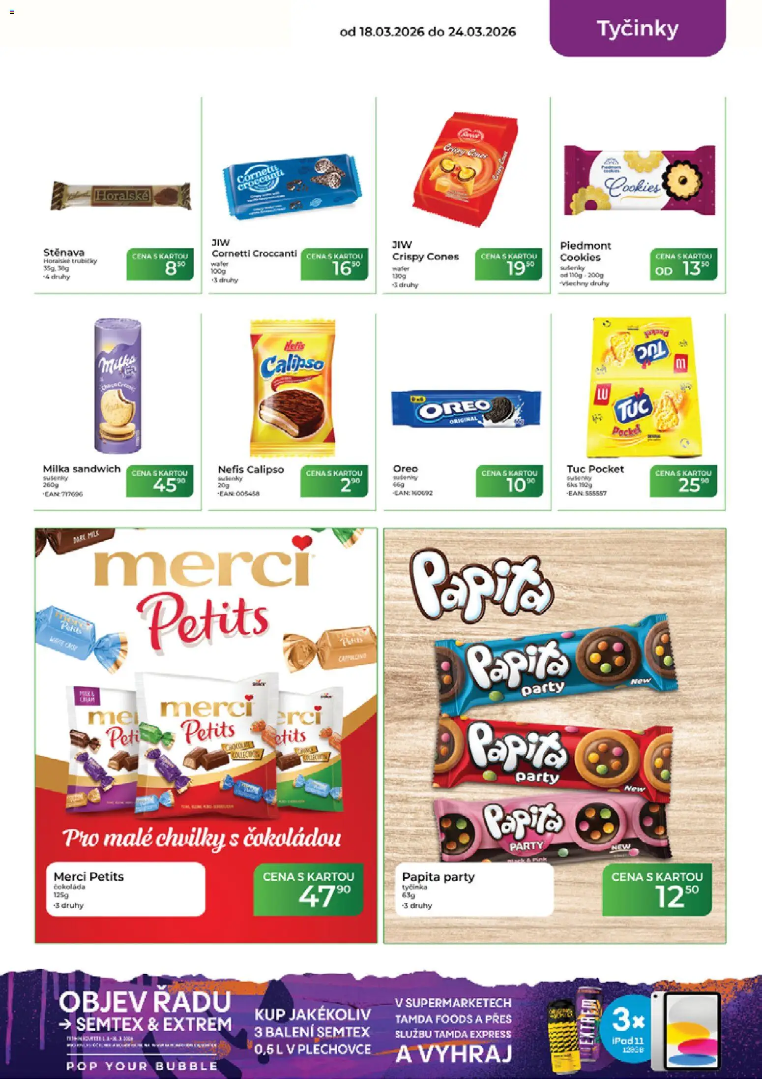 Tamda Foods leták od 18.03.2026 | Strana: 31 | Produkty: Cookies, Merci, Tyčinky, Sušenky