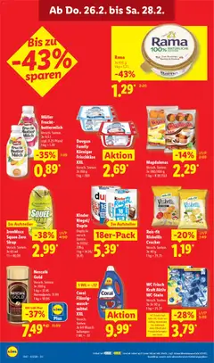 Lidl - Prospekt ab 23.02.2026 gültig | Seite: 62 | Produkte: Rama, Milch, Sirup, Wc frisch