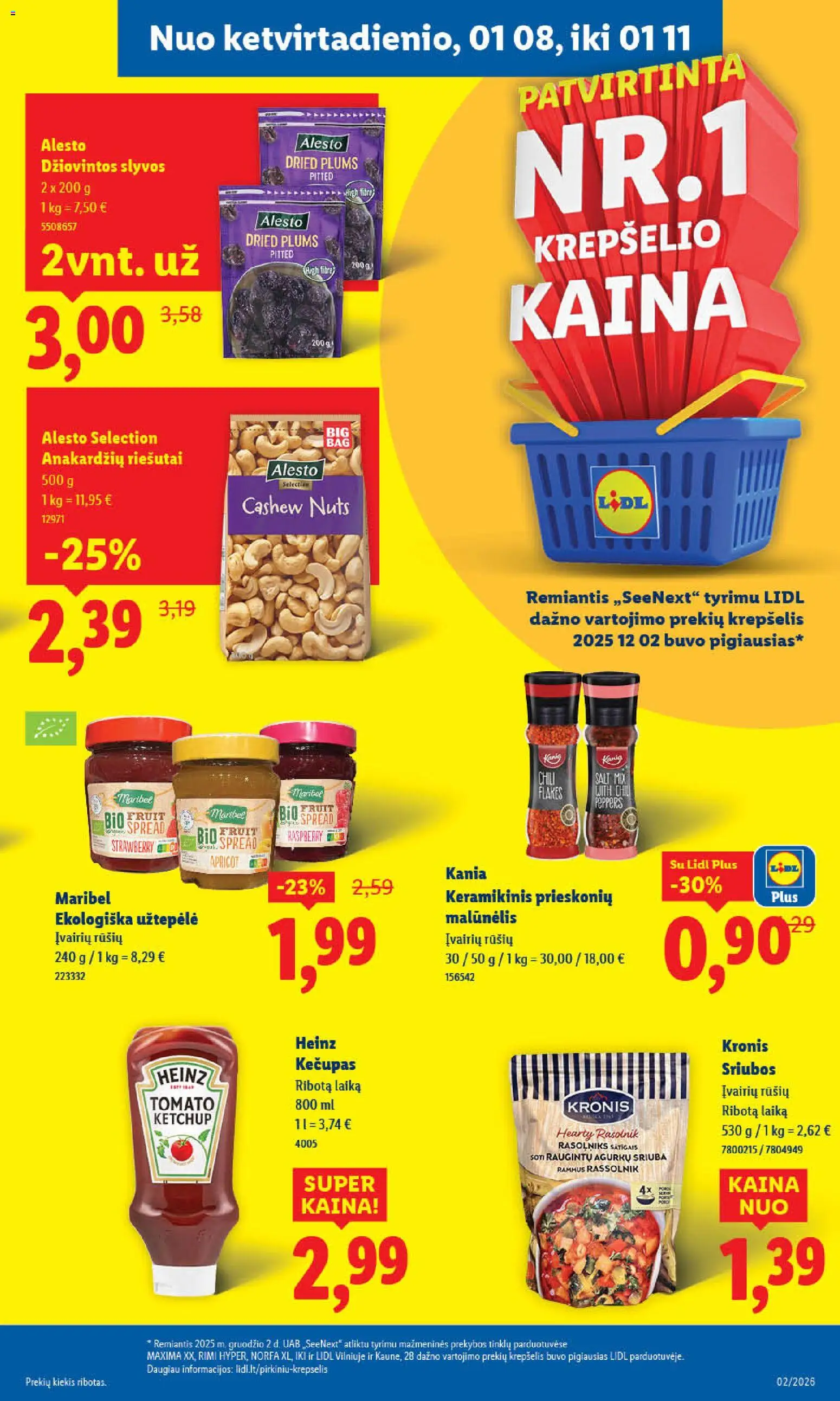 LIDL akcijos nuo 05.01.2026 | Puslapis: 37 | Prekių: Malūnėlis, Užtepėlė, Krepšelis, Kečupas