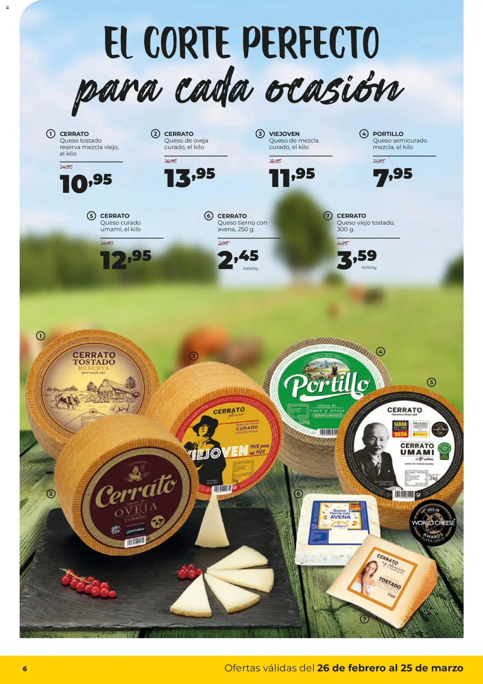 Alimerka folleto Castilla y León │ válido desde el 26.02.2026 | Página: 6 | Productos: Queso de oveja, Queso