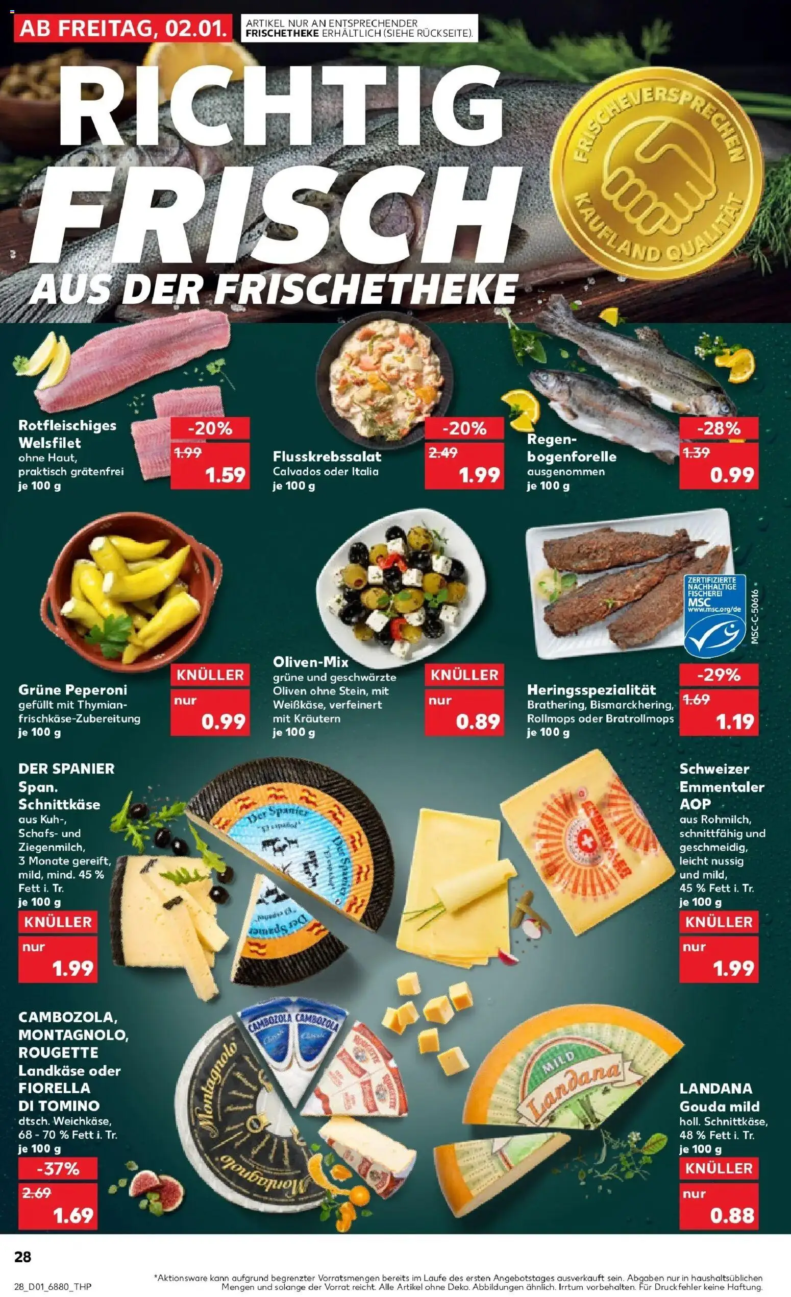 Kaufland prospekt Dillingen	 – gültig ab 05.01.2026 | Seite: 28 | Produkte: Gouda