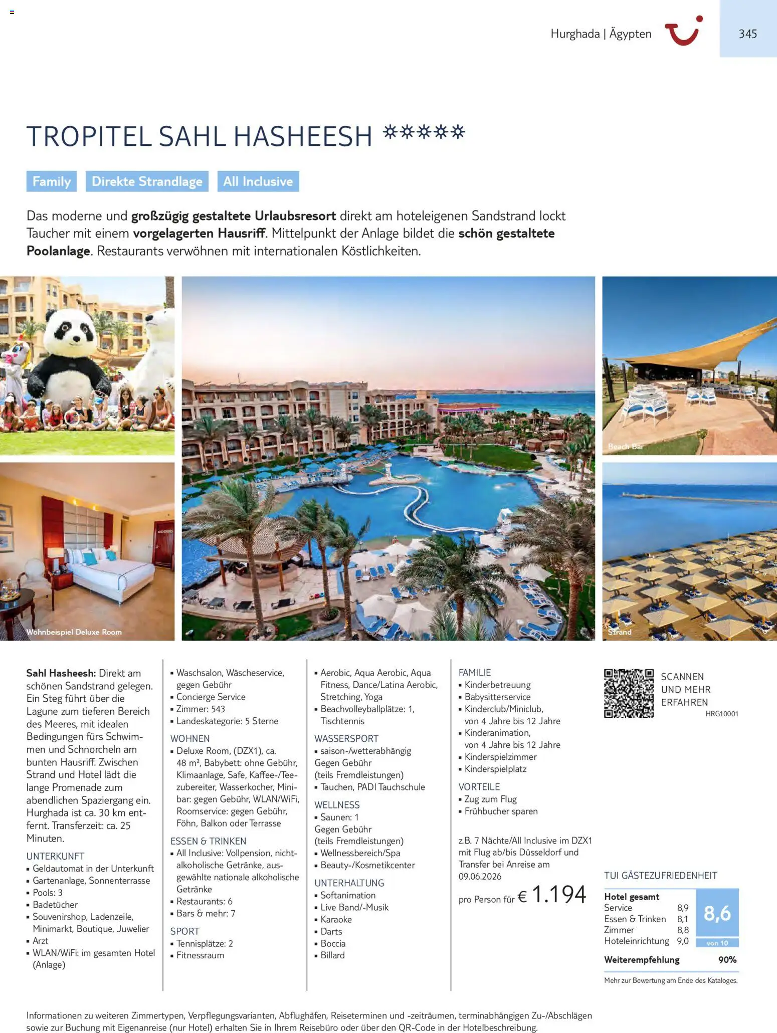 Aida  Südeuropa & Nordafrika 2026/27 – gültig ab 01.01.2026 | Seite: 345 | Produkte: Babybett