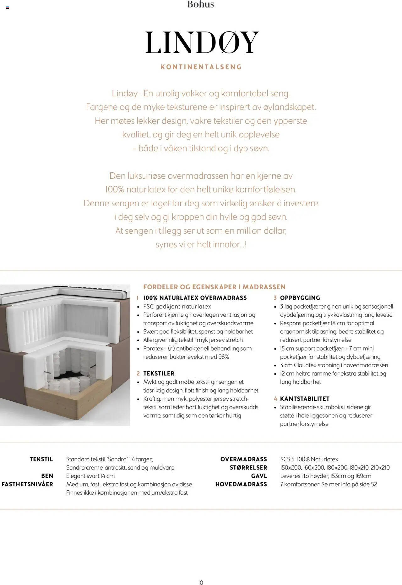  | Side: 10 | Produkter: Overmadrass, Kontinentalseng