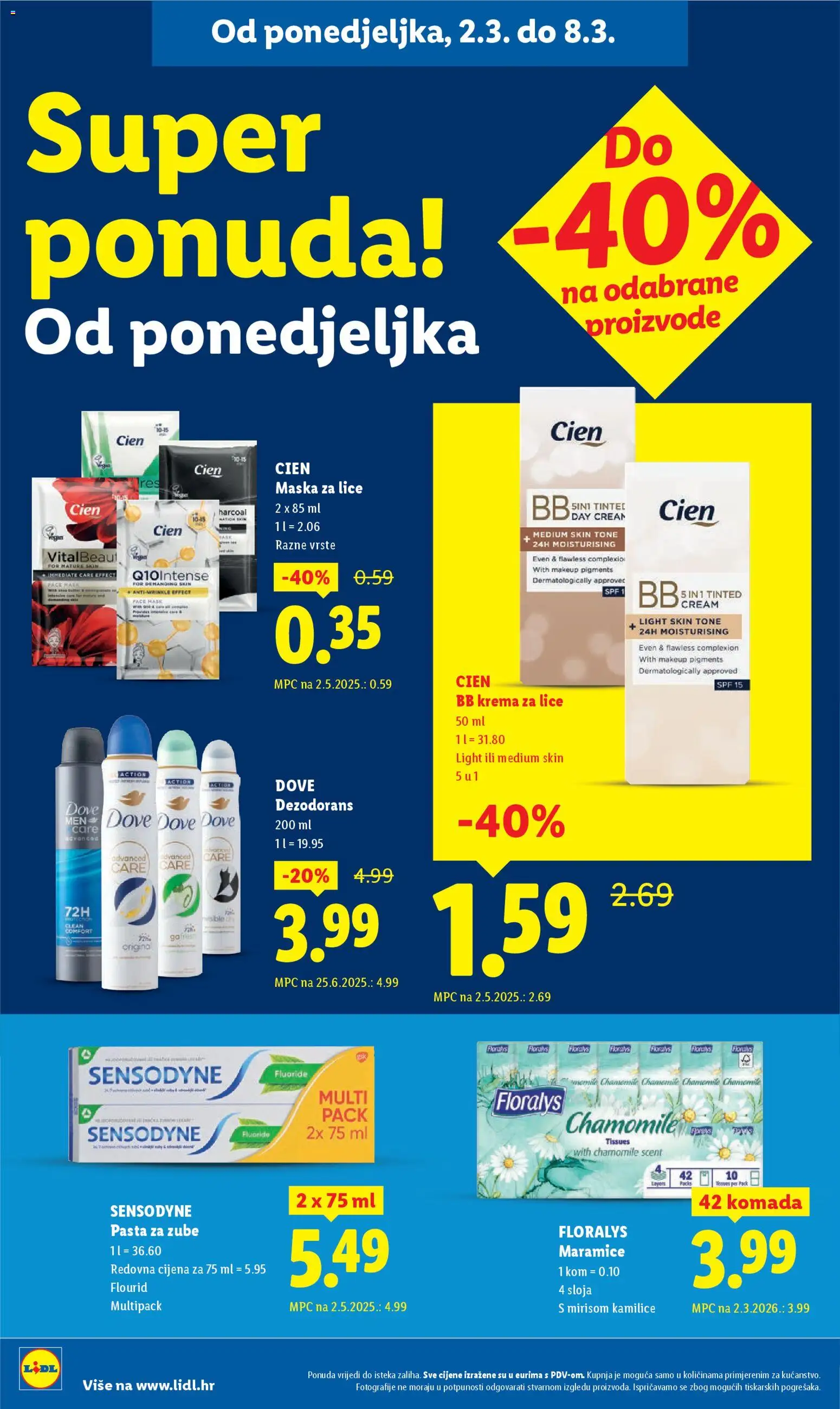 Lidl katalog | vrijedi od 02.03.2026 | Stranica: 18 | Proizvodi: Krema za lice, BB krema, Pasta za zube, Pasta
