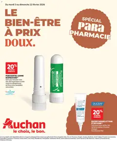 Auchan - Le bien être à prix doux - Voorbeeld van een folder van Auchan, geldig van 03.02.2026