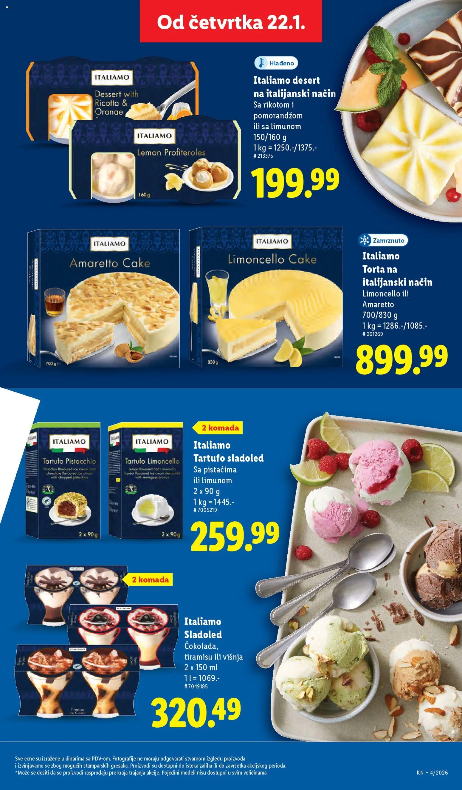 Lidl katalog - važi od 22.01.2026 | Strana: 41 | Proizvode: Sladoled, Višnja, Torta